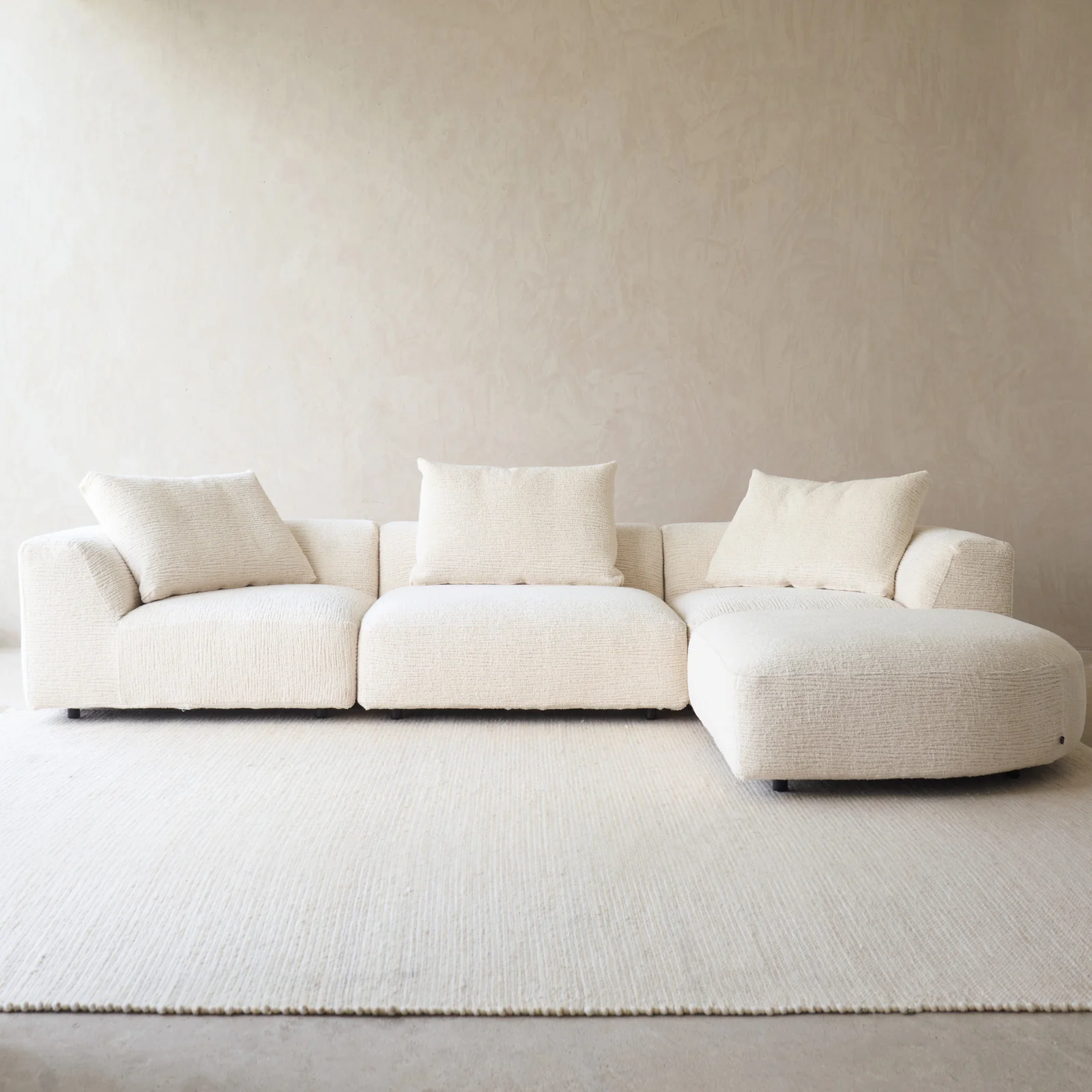Peal Modular Sofa | Porcelain (330cm)