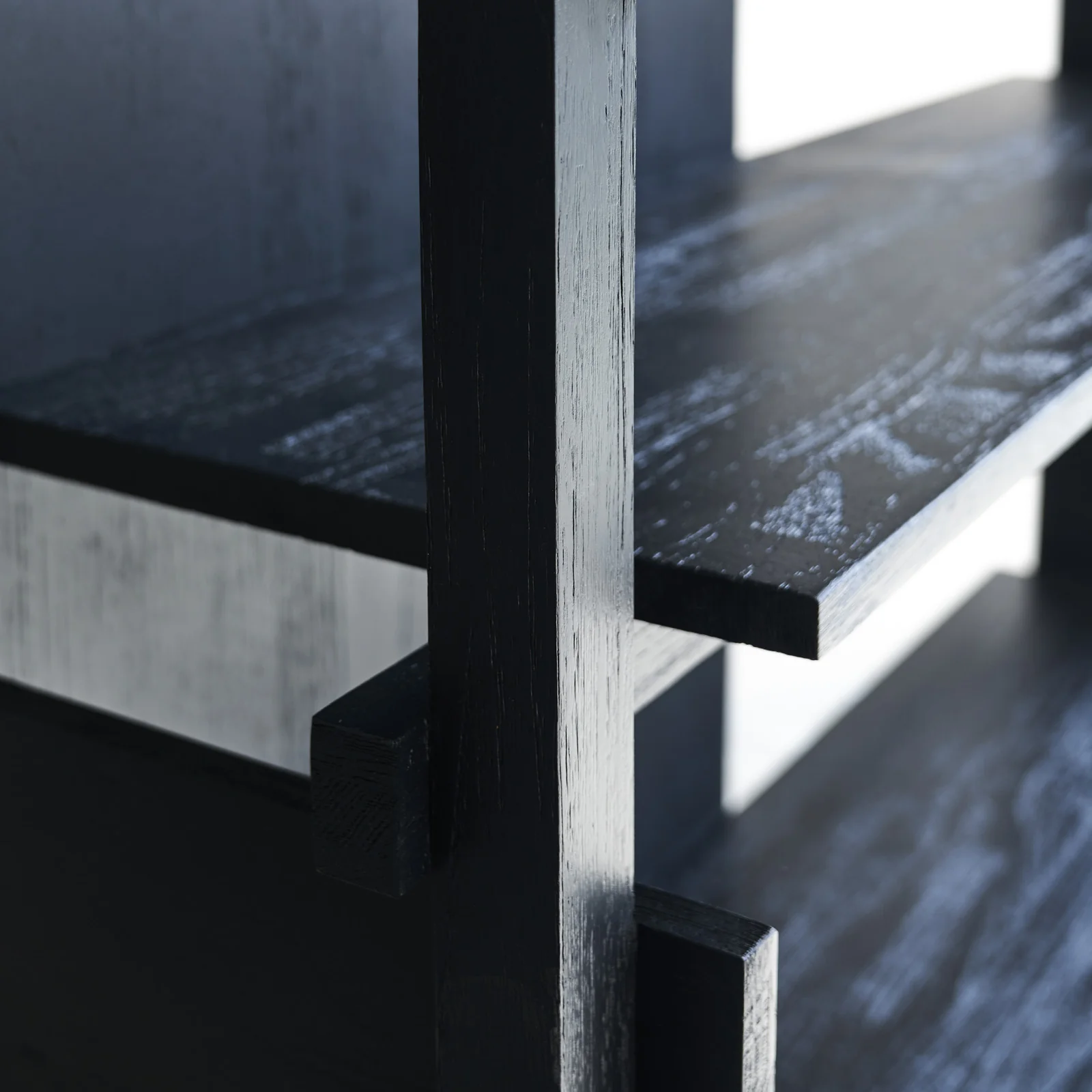Abstract Rack | Teak - Black (210cm) - Image 5