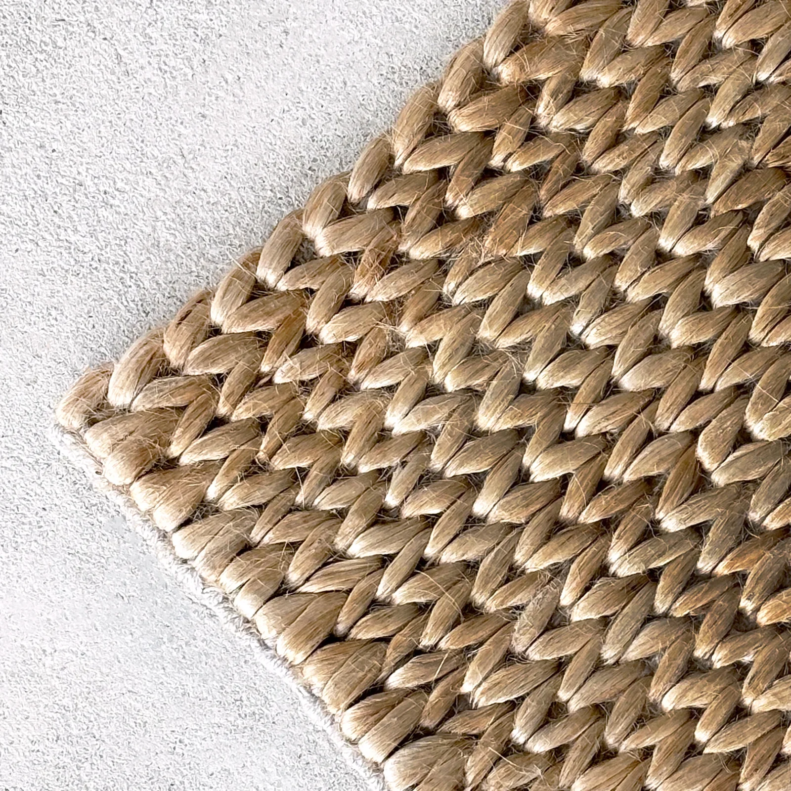 Andrea Large Knot Hemp Rug | Natural - Image 4