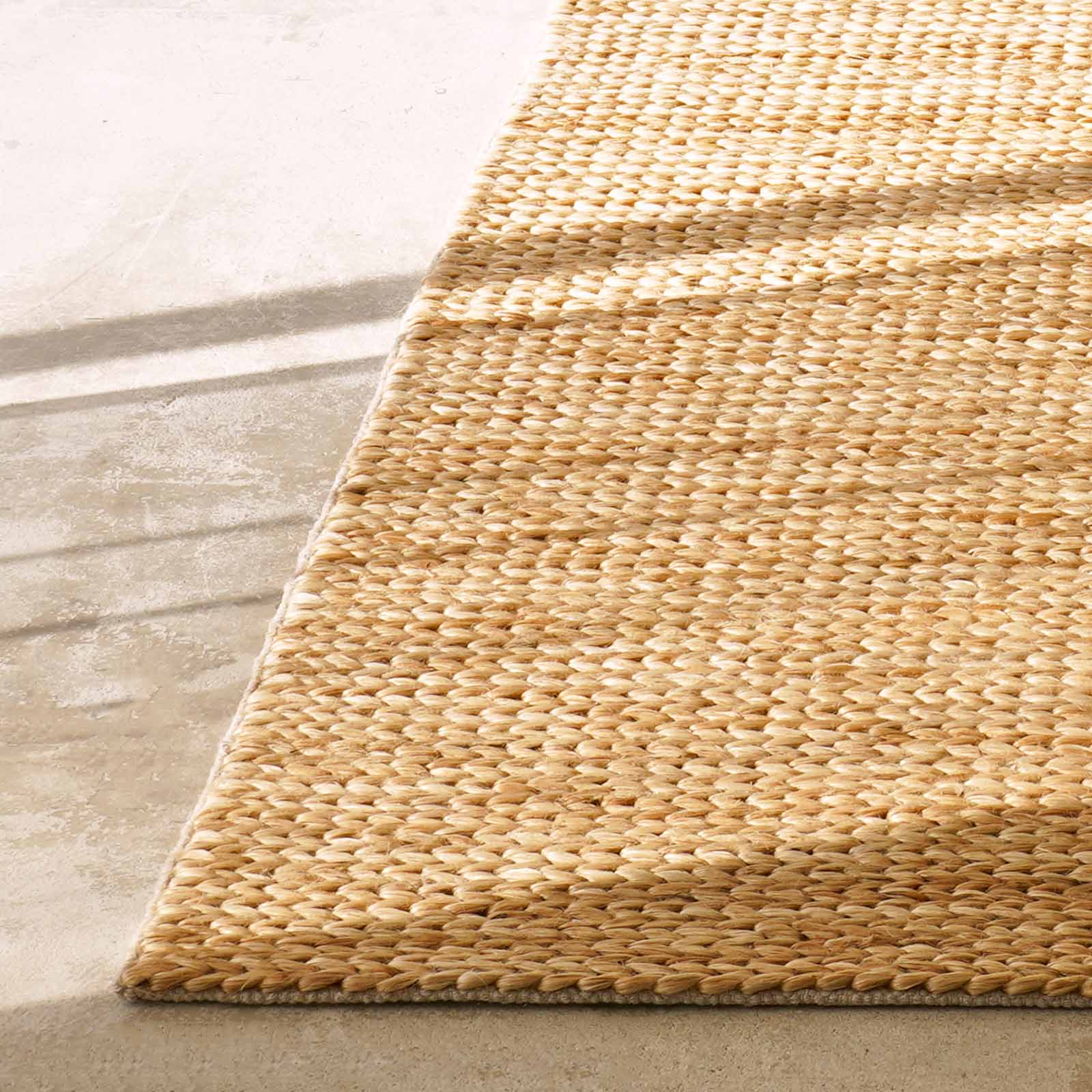 Andrea Large Knot Hemp Rug | Natural - Image 5