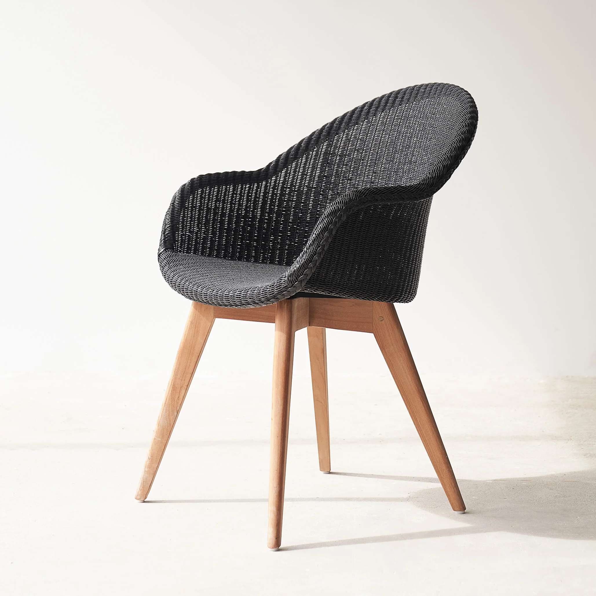 Avril Dining Chair | Teak - Black - Image 3
