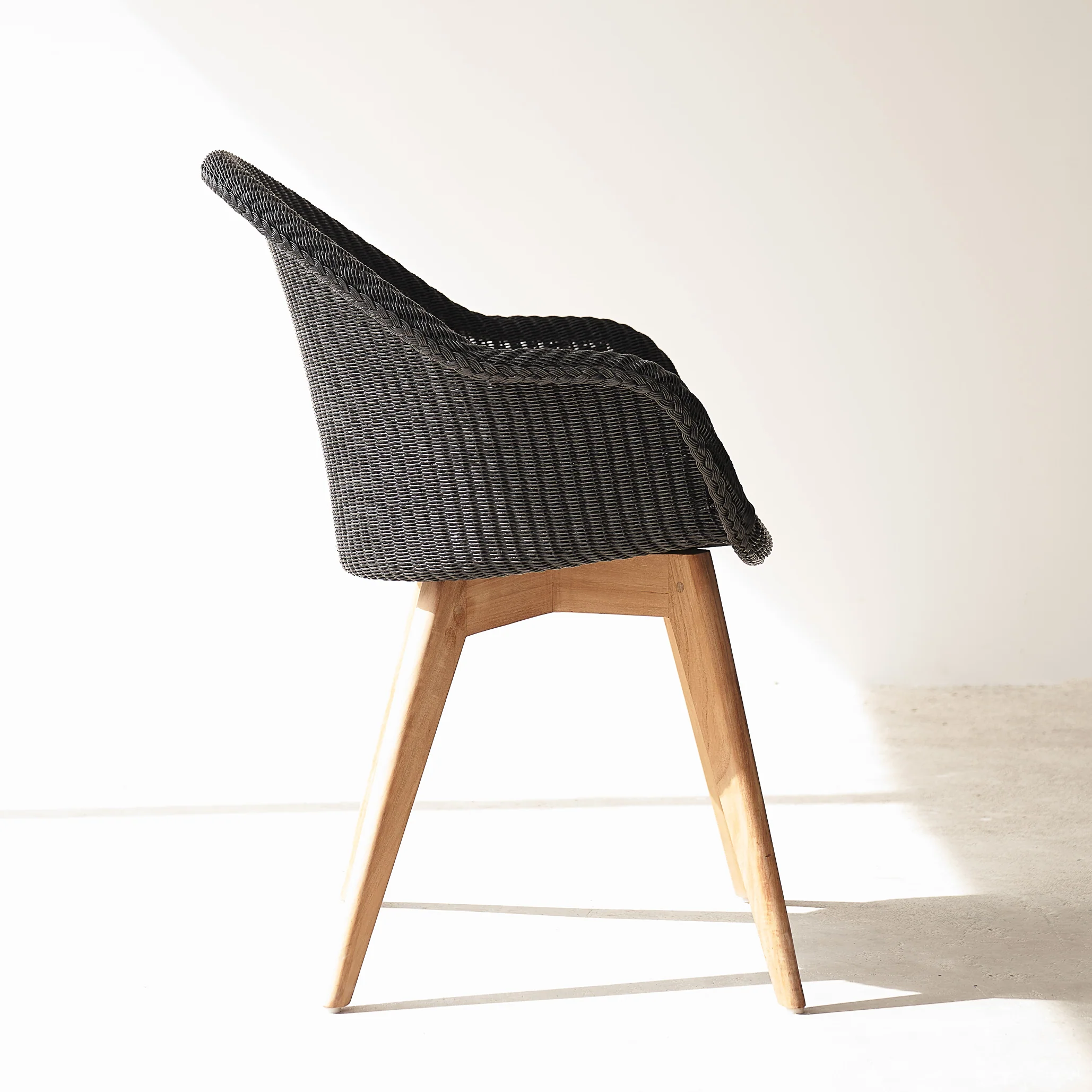 Avril Dining Chair | Teak - Black - Image 5