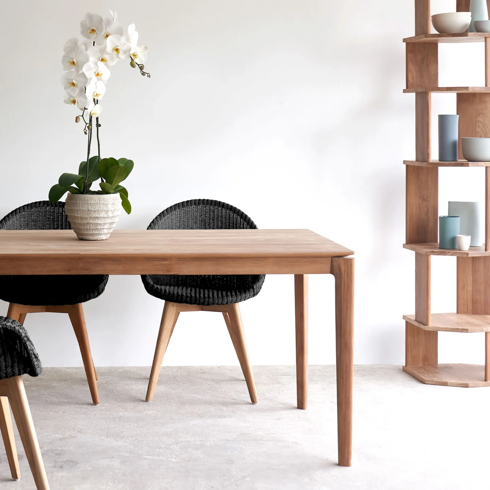 Avril Dining Chair | Teak - Black - Image 7