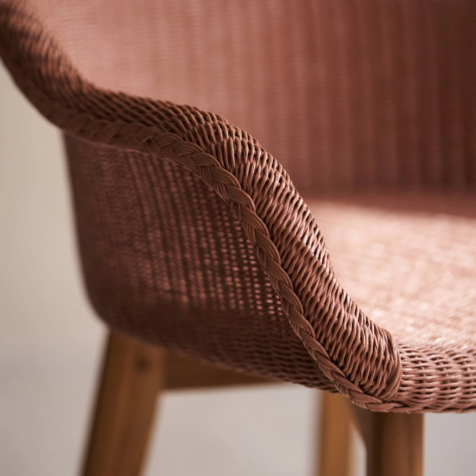 Avril Dining Chair | Teak - Dusty Coral - Image 2