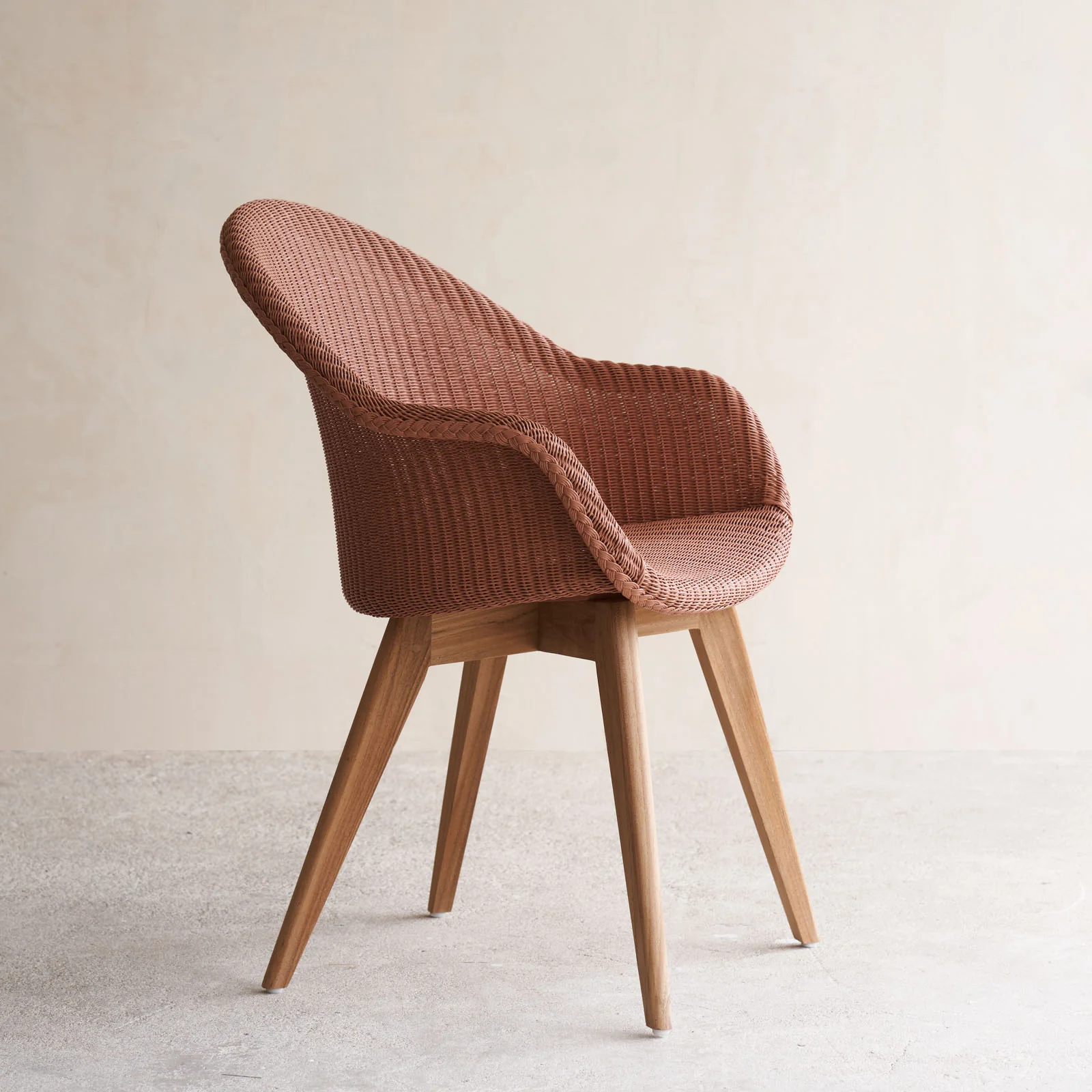Avril Dining Chair | Teak - Dusty Coral - Image 3