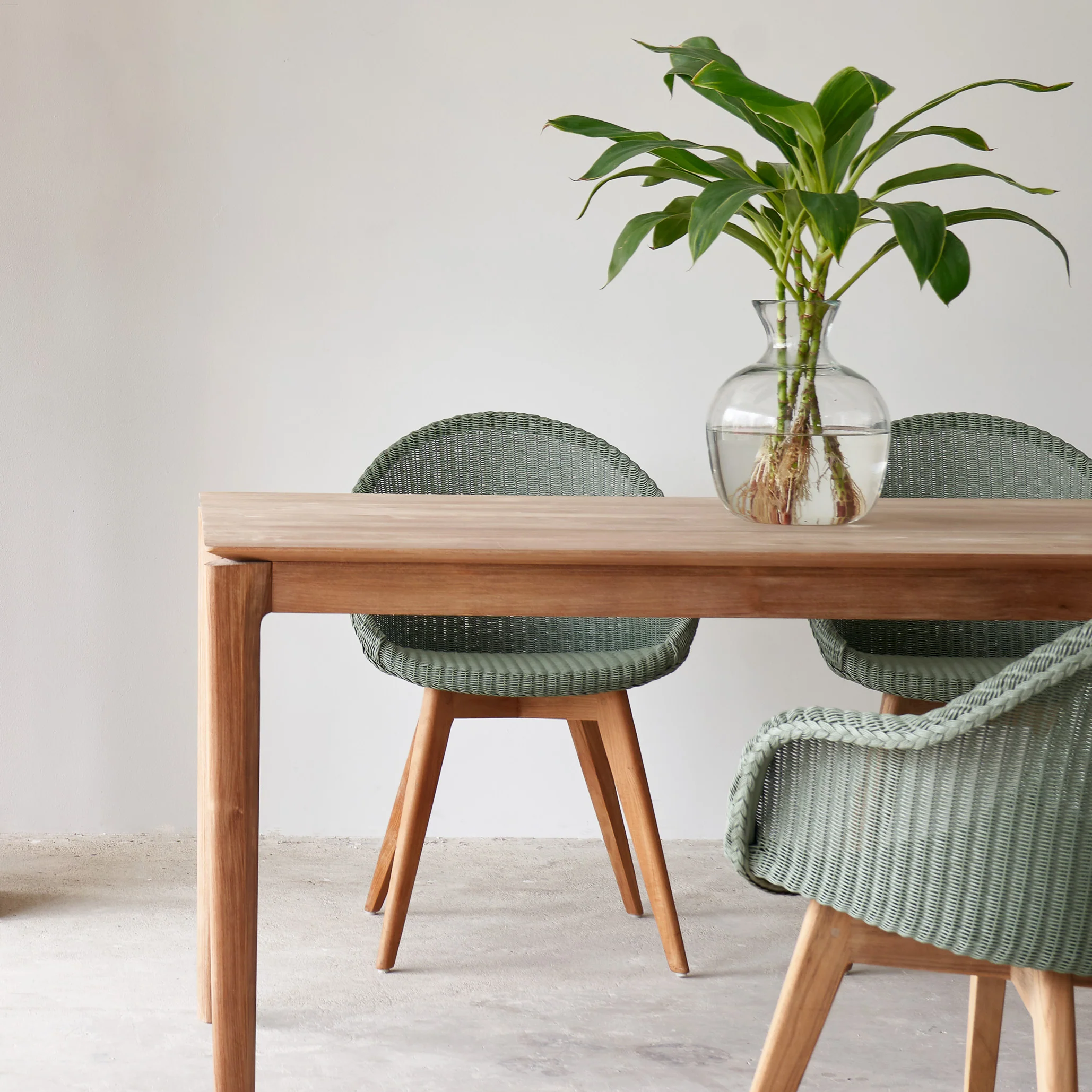 Avril Dining Chair | Teak - Dusty Green - Image 5