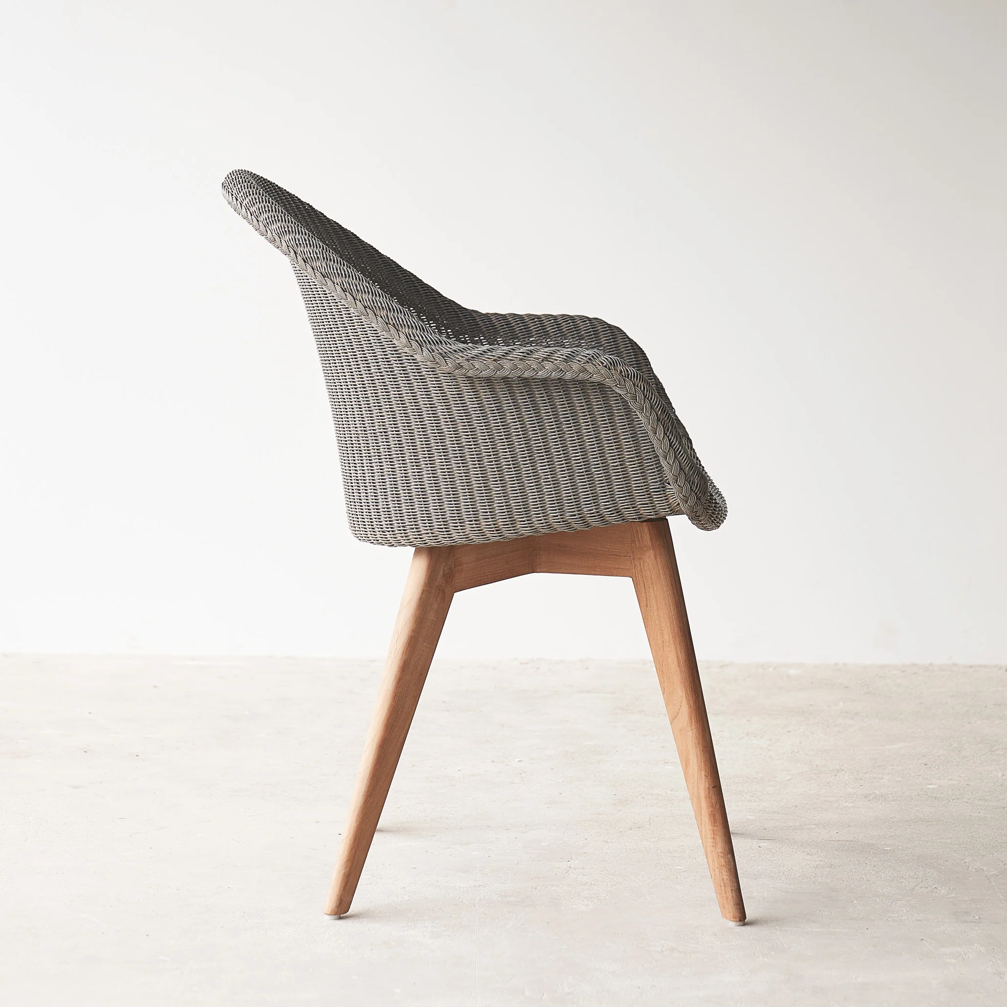 Avril Dining Chair | Teak - Grey Wash - Image 6