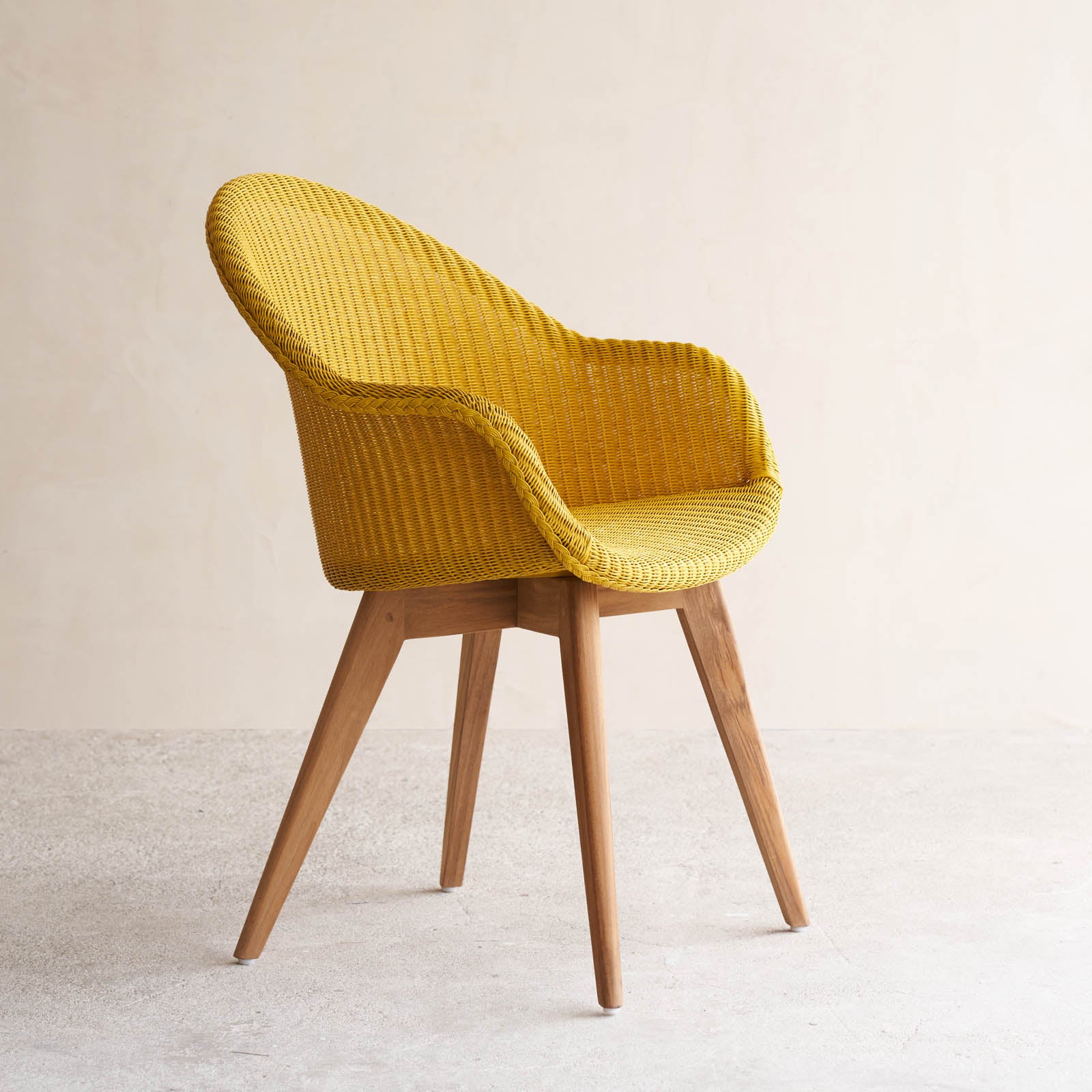 Avril Dining Chair | Teak - Yellow - Image 3