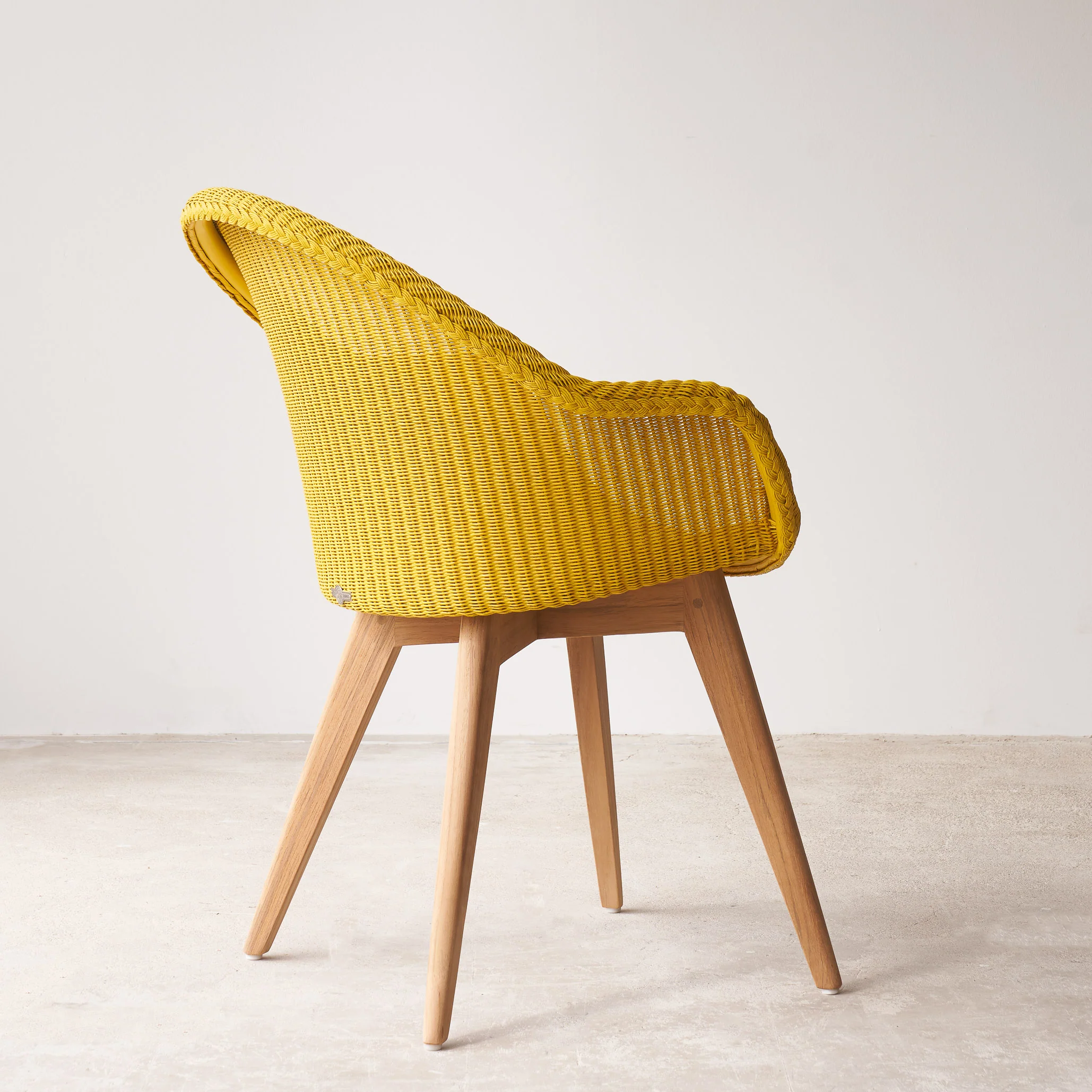 Avril Dining Chair | Teak - Yellow - Image 5