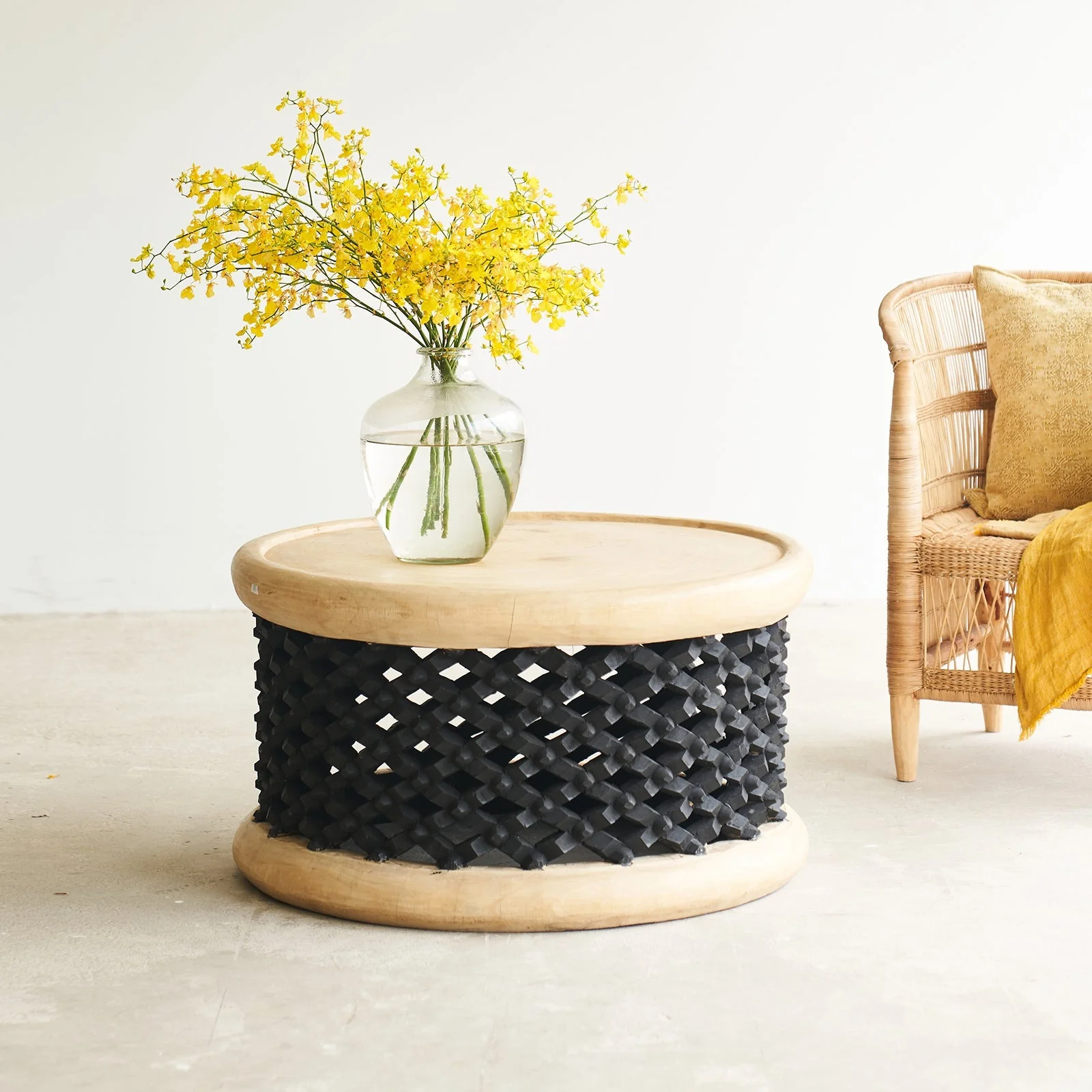 Bamileke Coffee Table | Black Natural