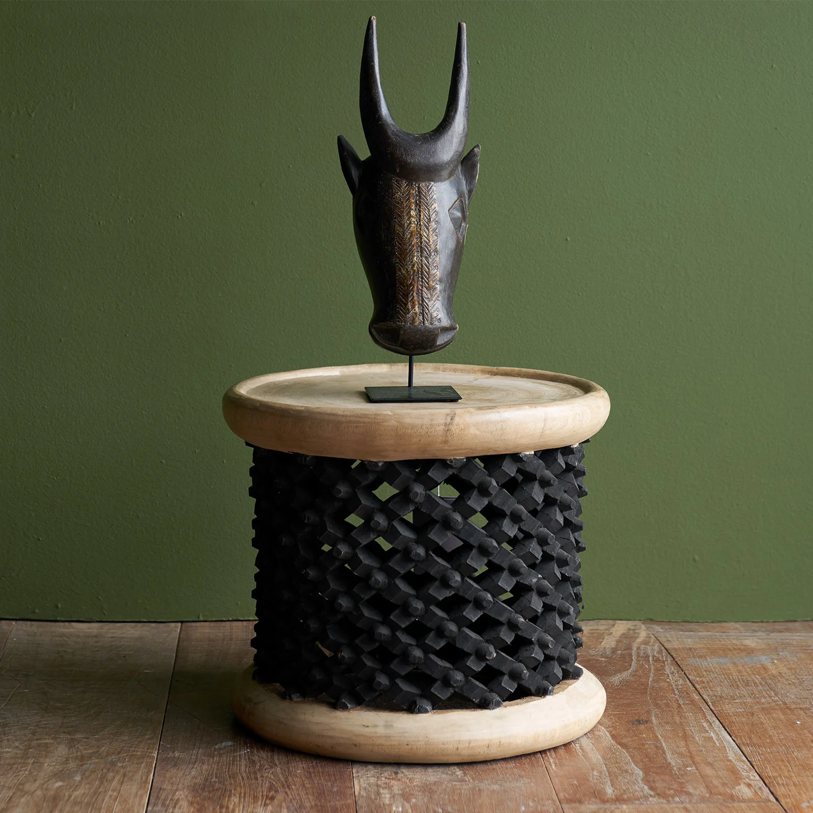 Bamileke Coffee Table | Black Natural - Image 4