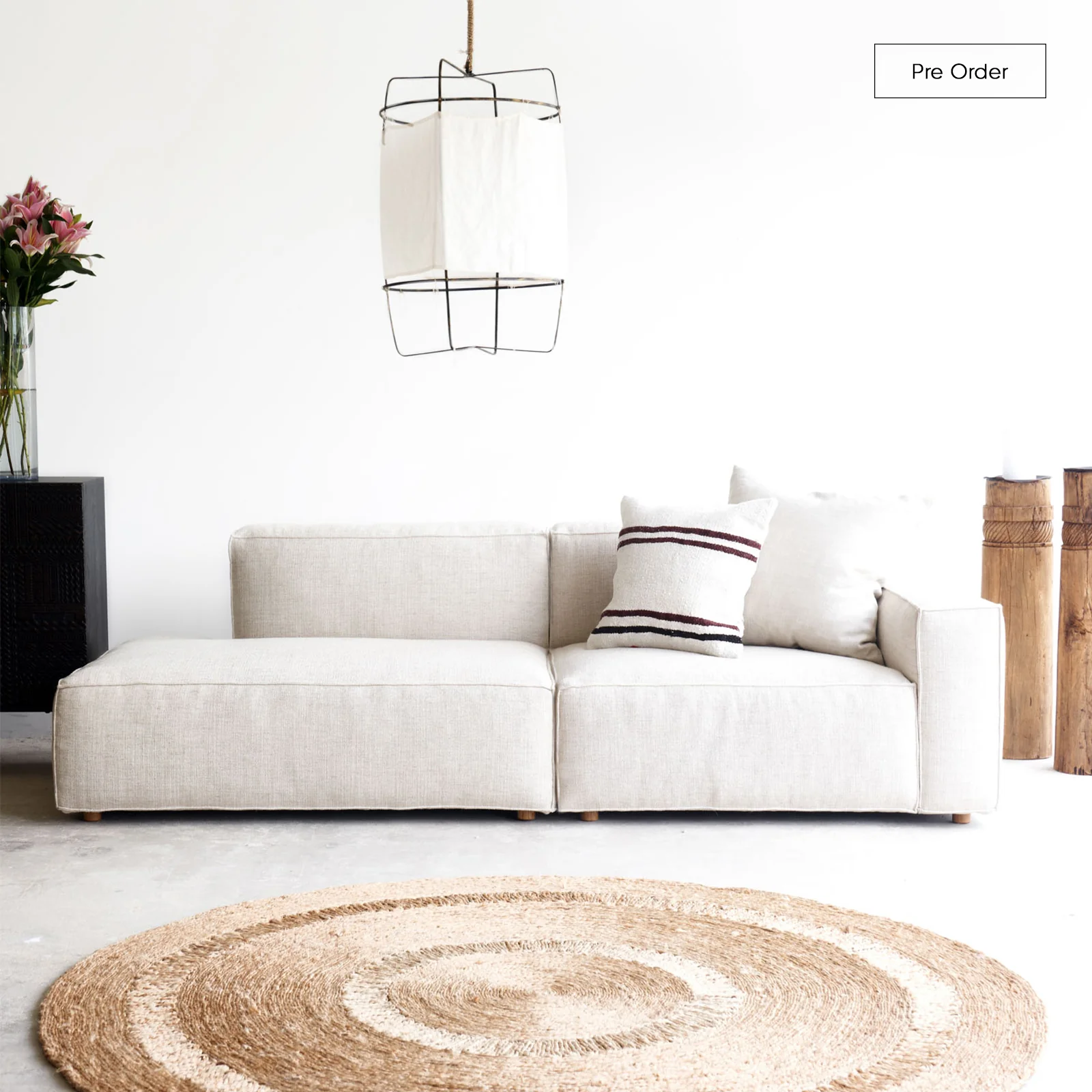 Baker Modular Sofa | Bespoke Fabric & Leather (238cm)