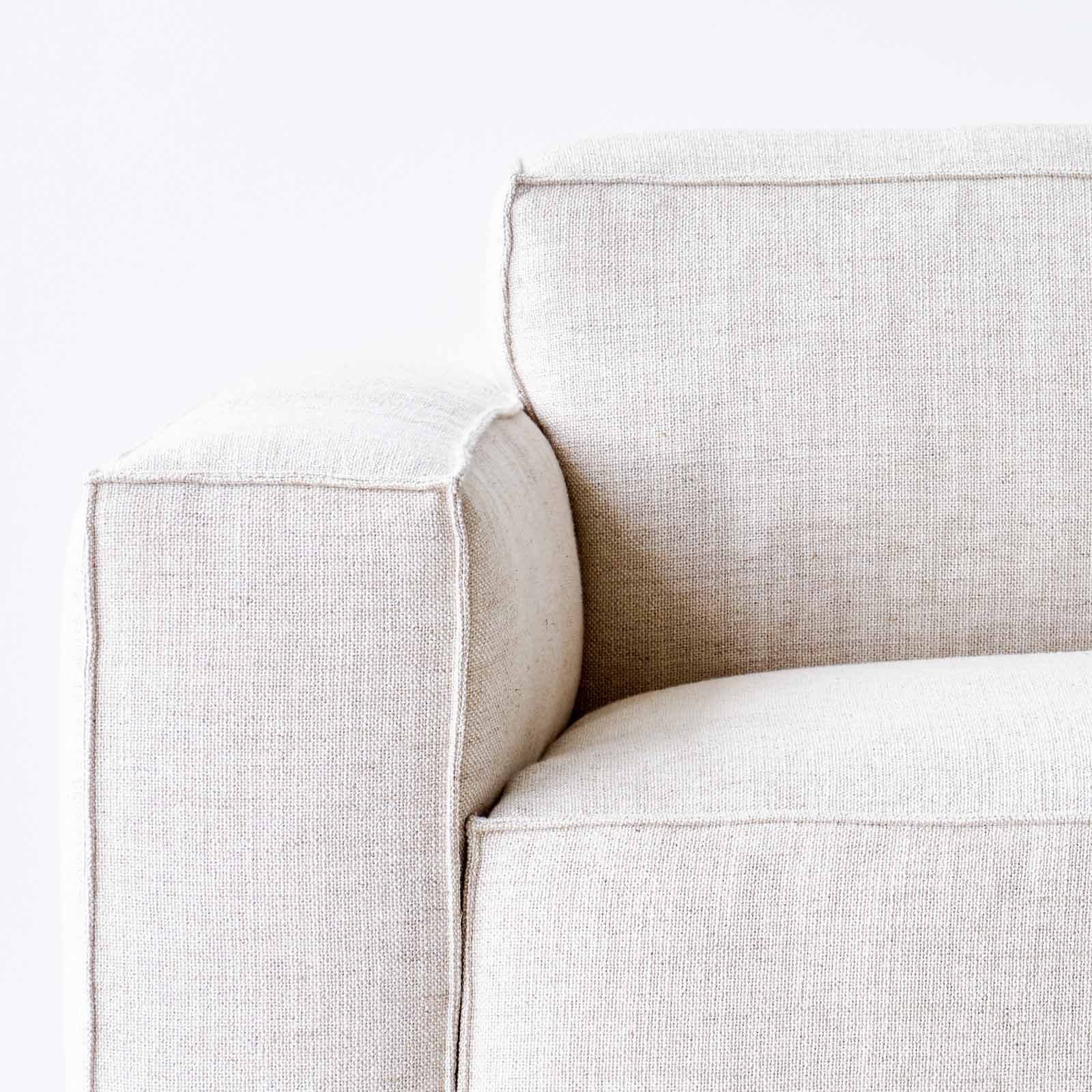 Baker Modular Sofa | Bespoke Fabric & Leather (238cm) - Image 2