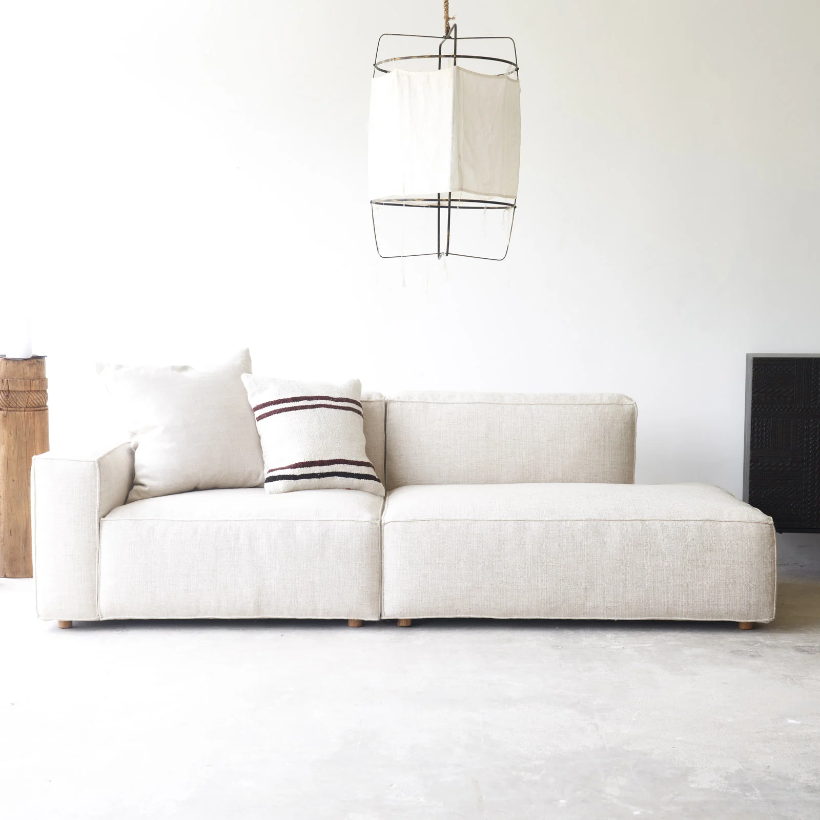 Baker Modular Sofa | Bespoke Fabric & Leather (238cm) - Image 3