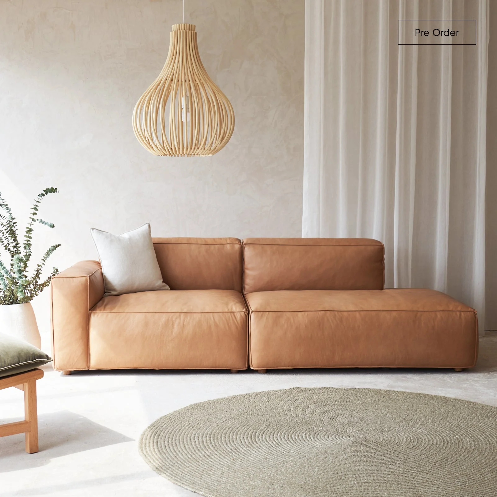 Baker Modular Sofa | Bespoke Fabric & Leather (238cm) - Image 7