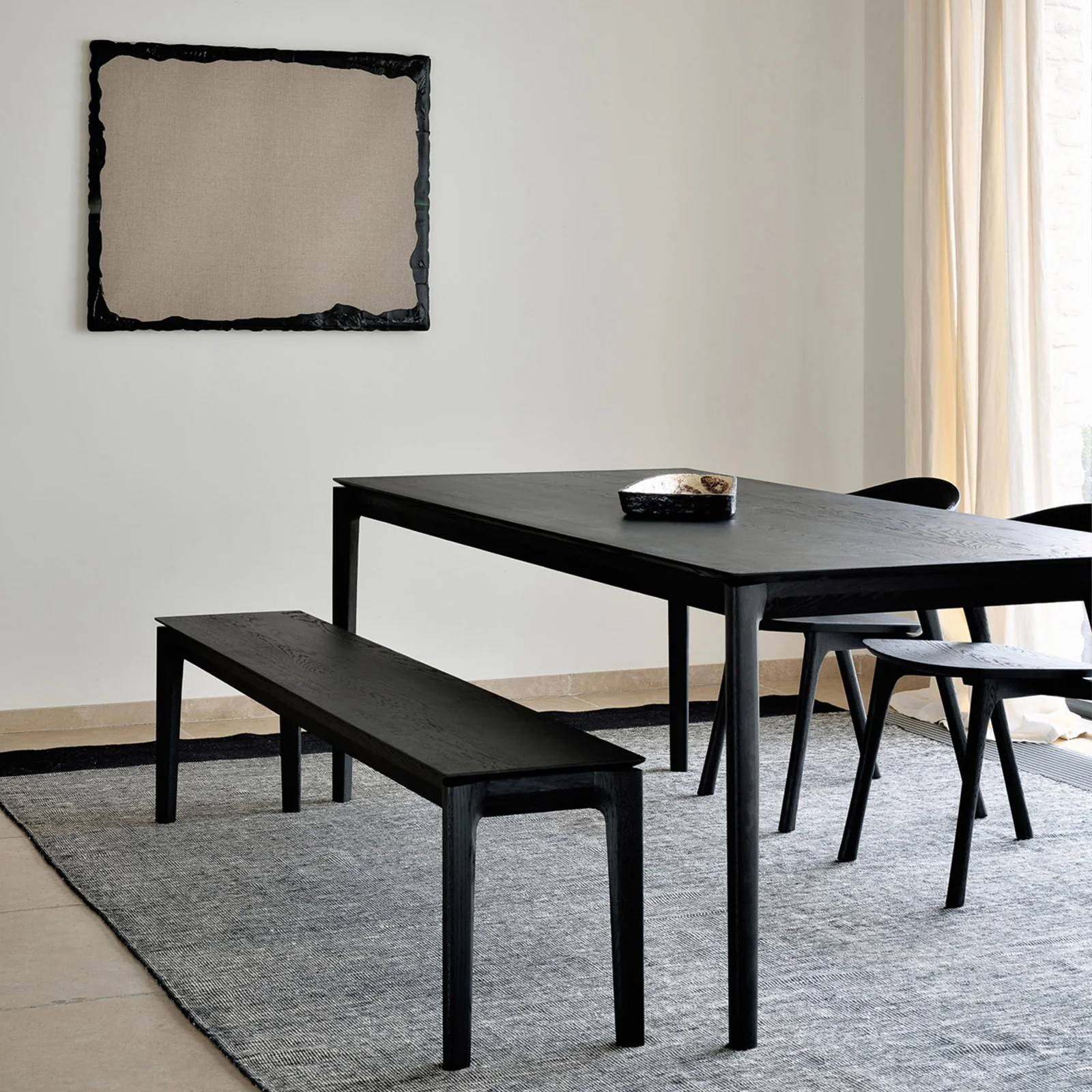 Bok Dining Table | Oak - Black - Image 4