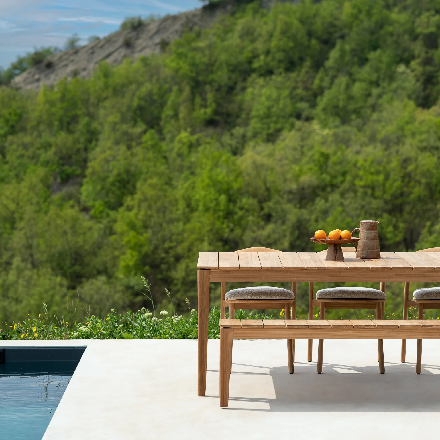 Bok Outdoor Bench | Teak - Image 4