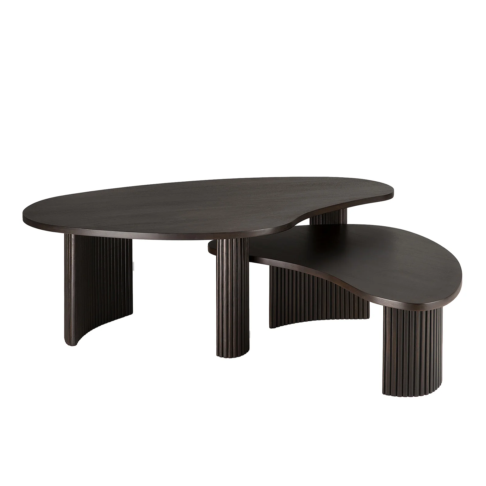 Boomerang Coffee Table | Mahogany - Dark Brown - Image 6