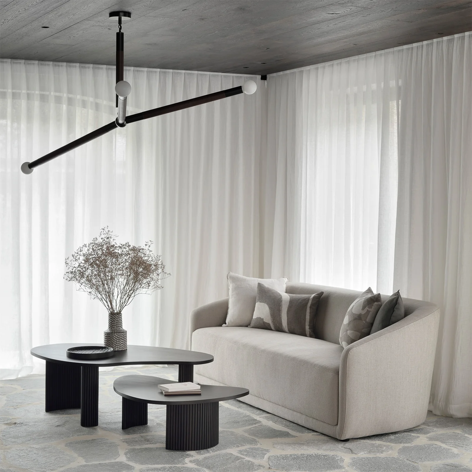 Boomerang Coffee Table | Mahogany - Dark Brown - Image 9