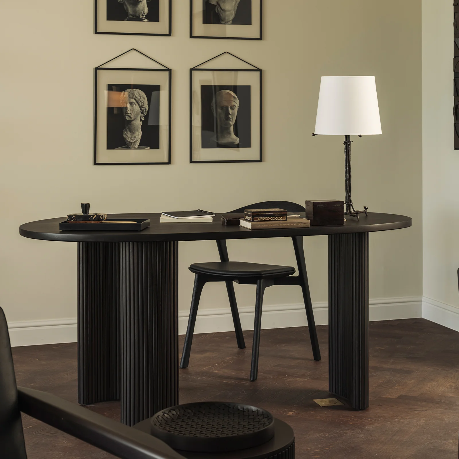 Boomerang Desk | Mahogany - Dark Brown - Image 3