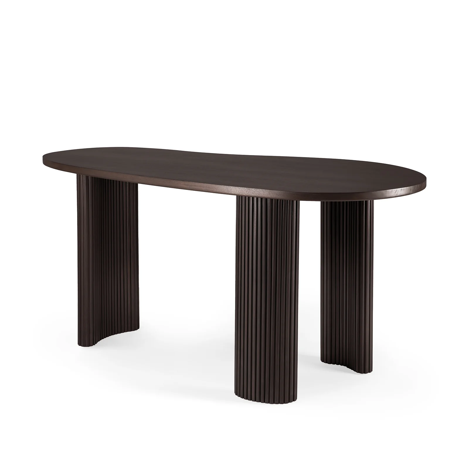Boomerang Desk | Mahogany - Dark Brown - Image 5