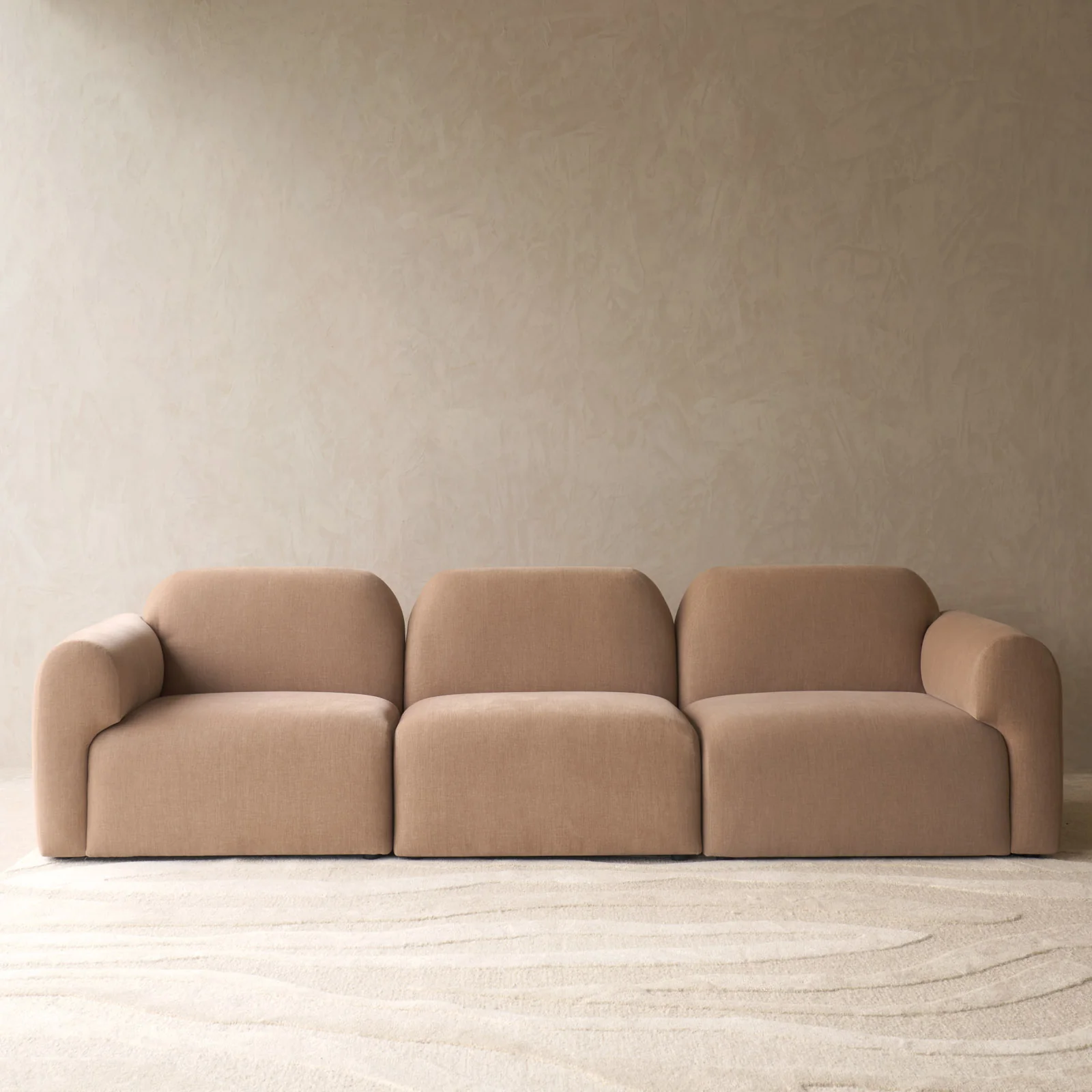 Bulky Modular Sofa | 3 Seater - Sepia (270cm) - Image 2