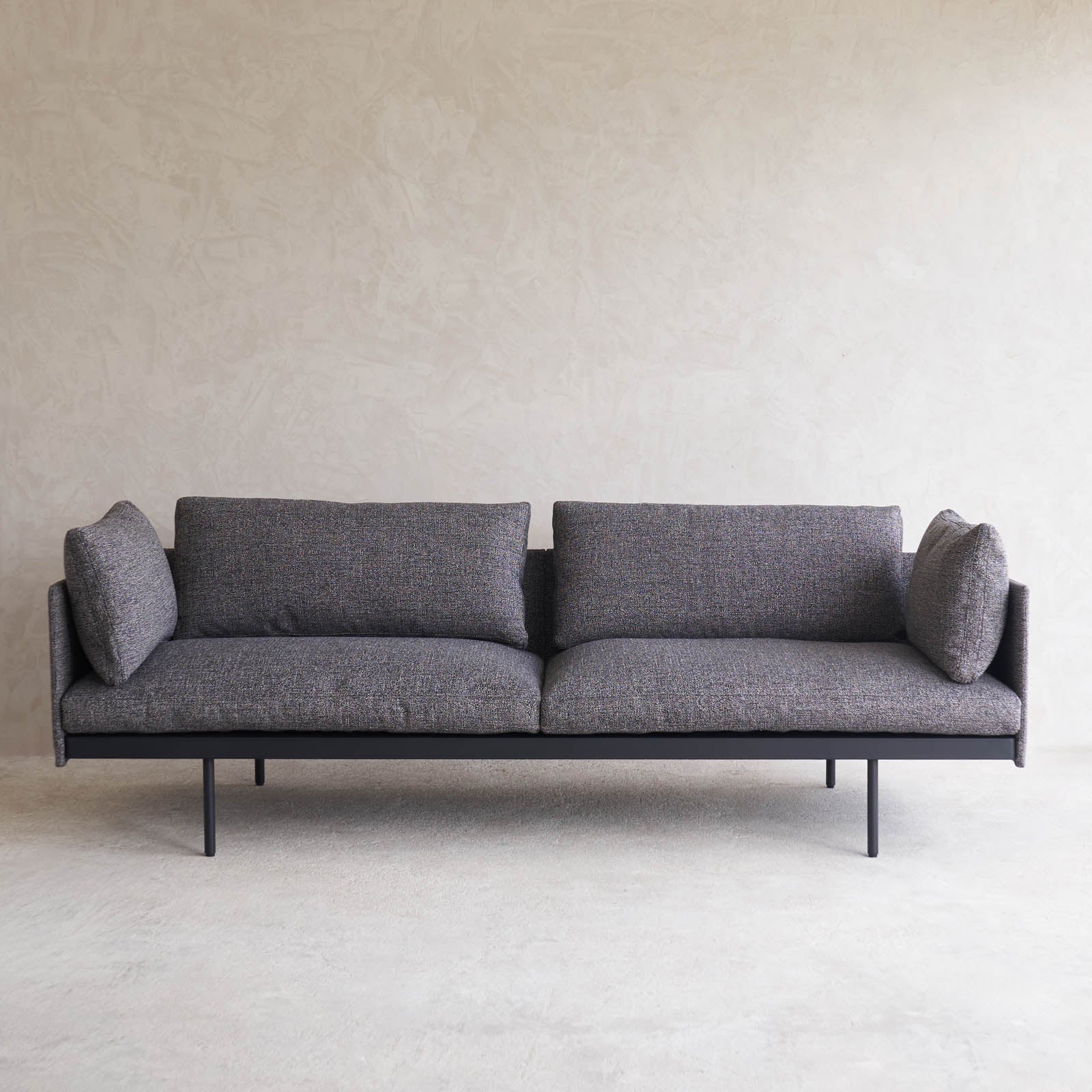Bureau Fabric Sofa | 2.5 Seater (222cm) - Cinder - Image 3