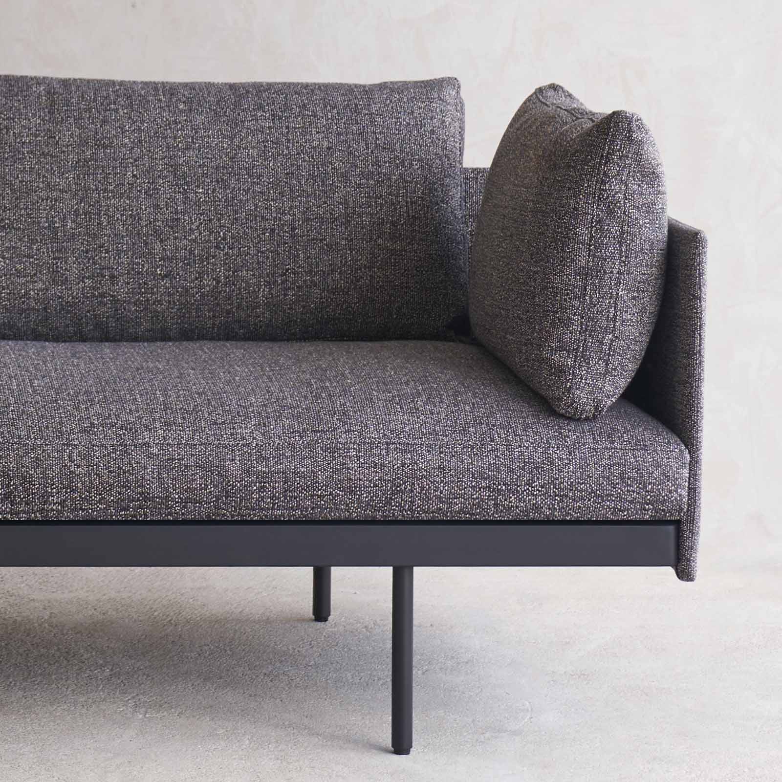 Bureau Fabric Sofa | 2.5 Seater (222cm) - Cinder - Image 4