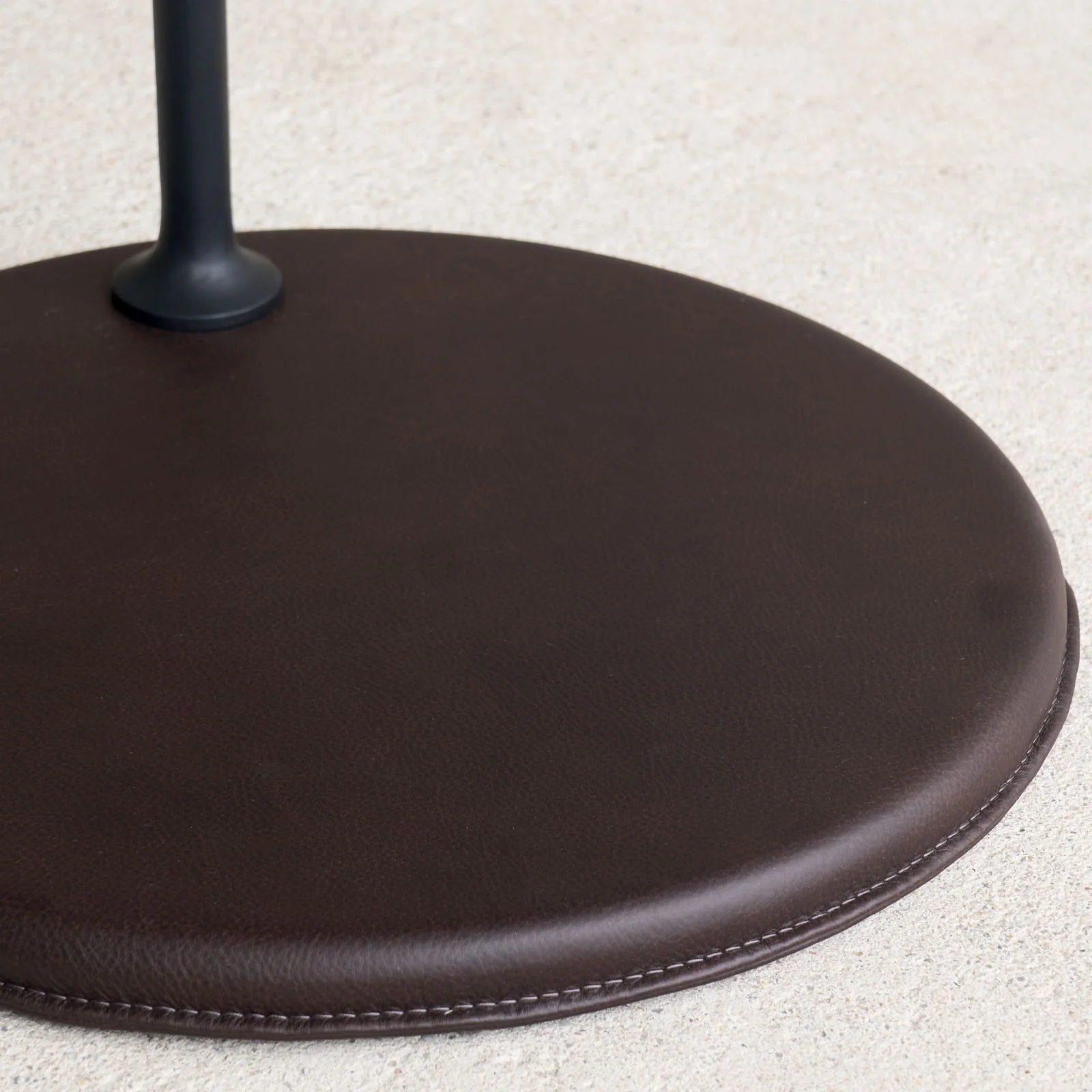 Bystander Leather Side Table | Espresso with Walnut Frame - Image 5