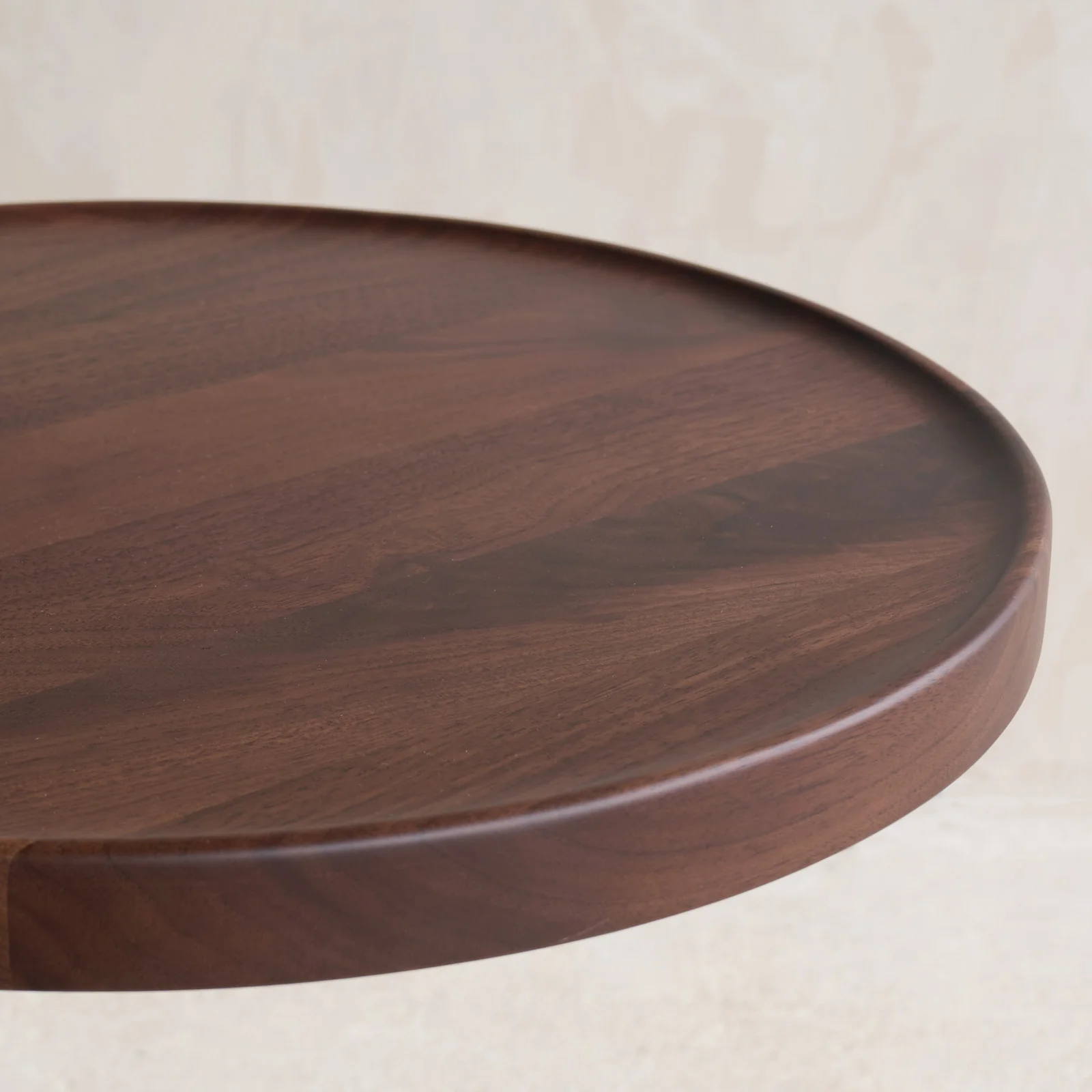 Bystander Leather Side Table | Espresso with Walnut Frame - Image 6