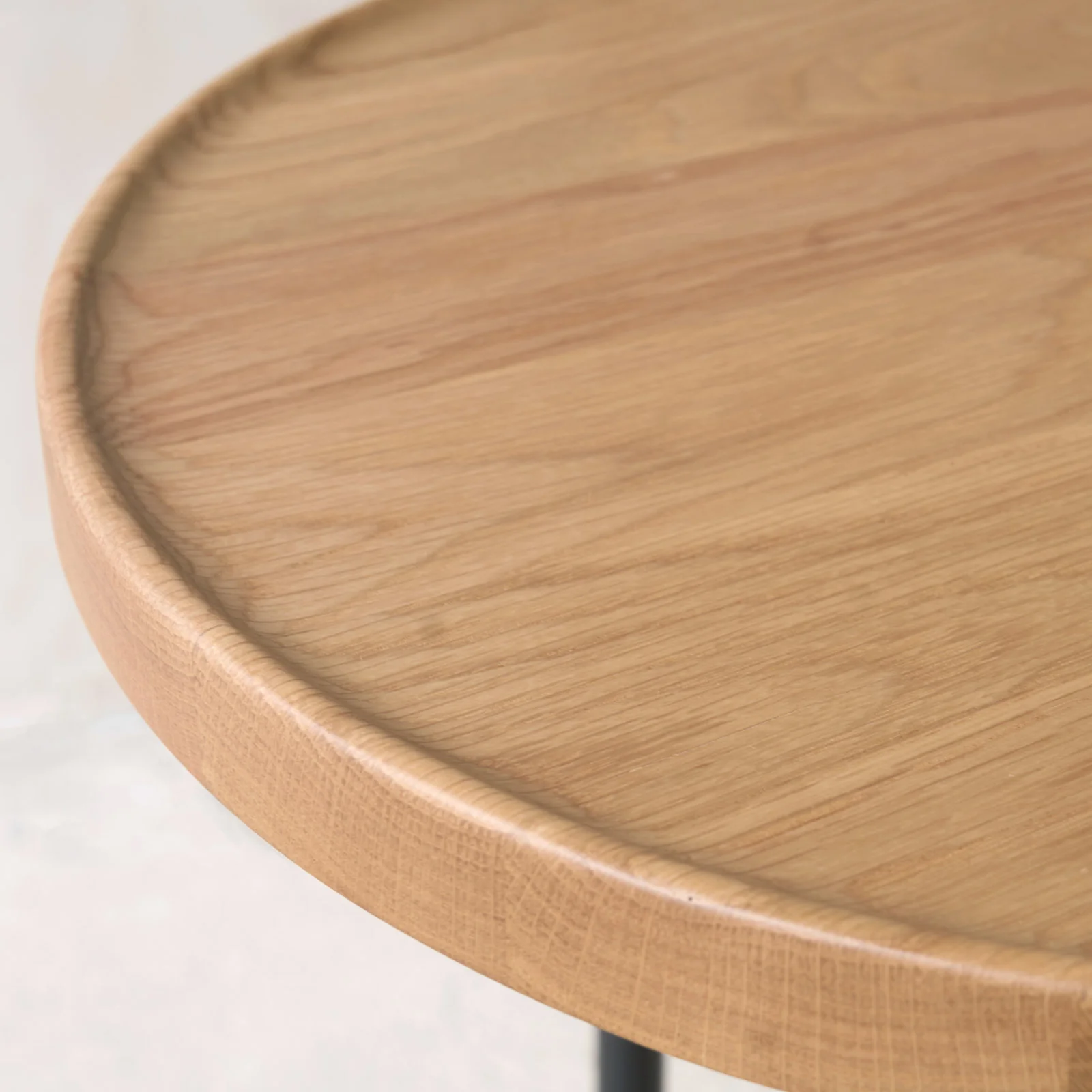 Bystander Leather Side Table | Pecan with Oak Frame - Image 6
