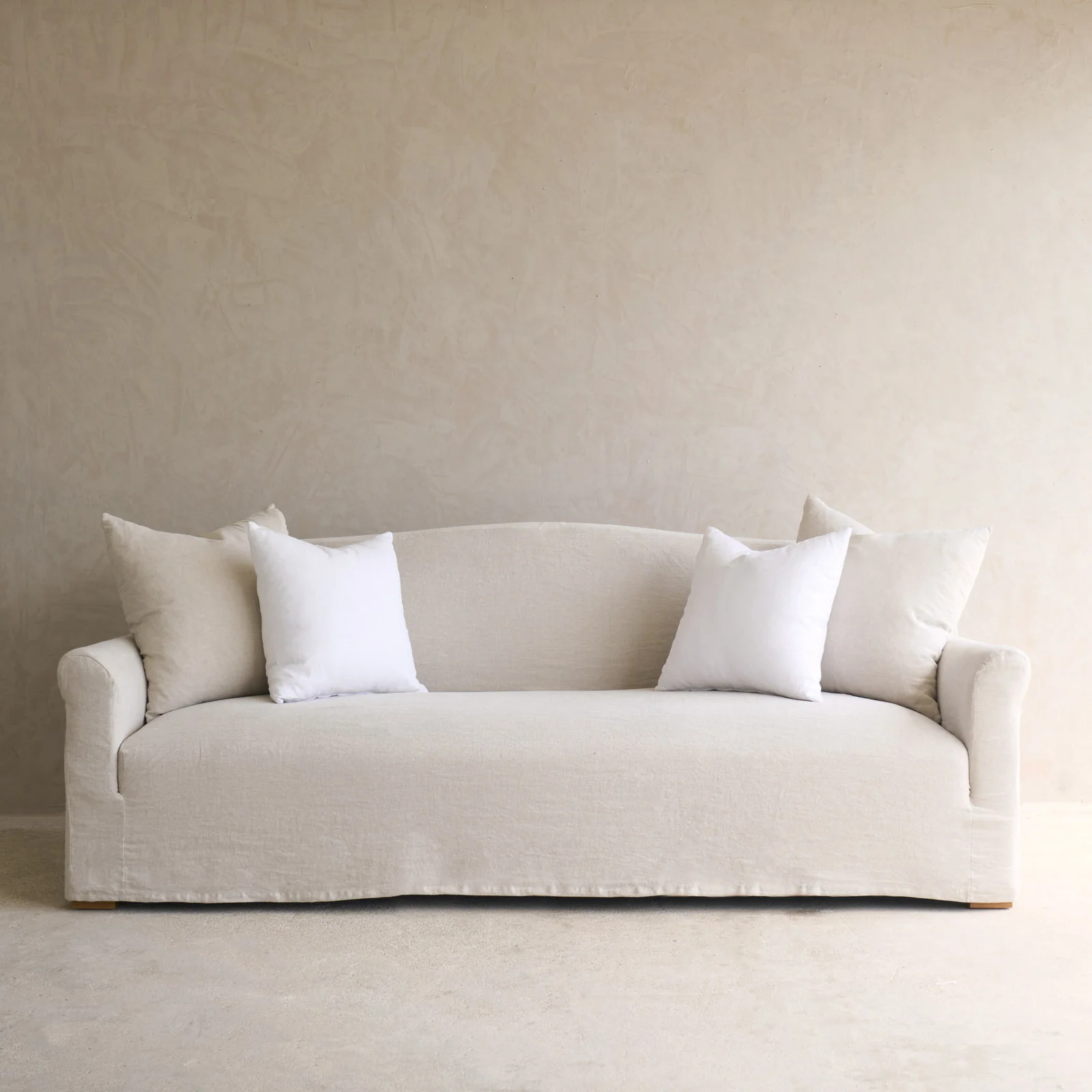 Cascina Fabric Sofa | Natural (230cm) - Image 4