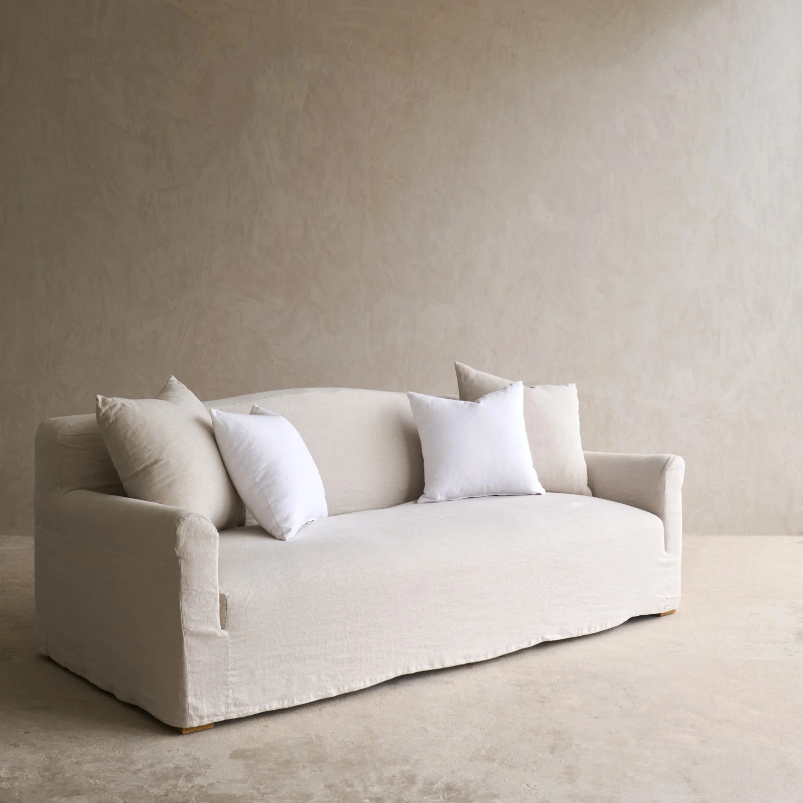 Cascina Fabric Sofa | Natural (230cm) - Image 5