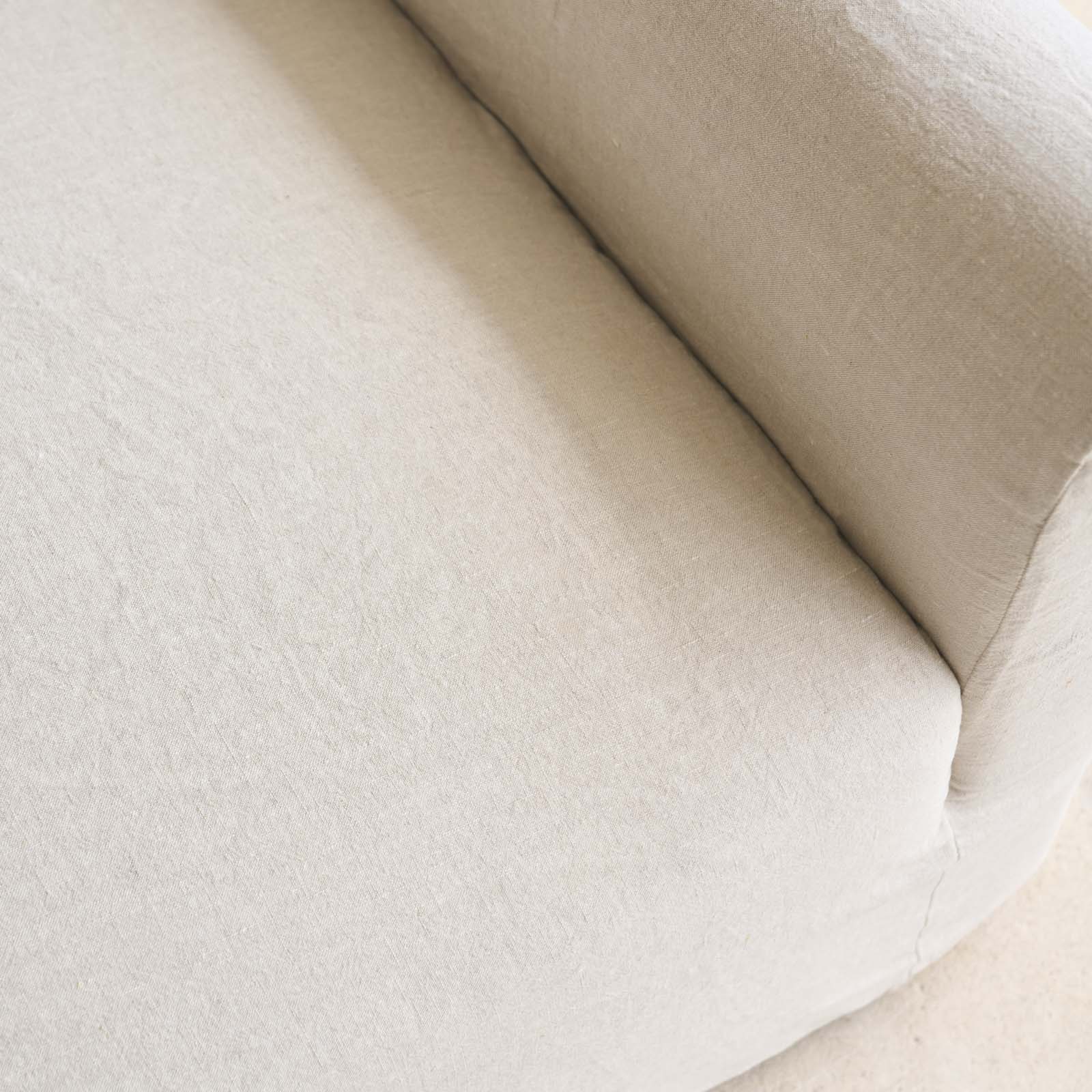 Cascina Fabric Sofa | Natural (230cm) - Image 8