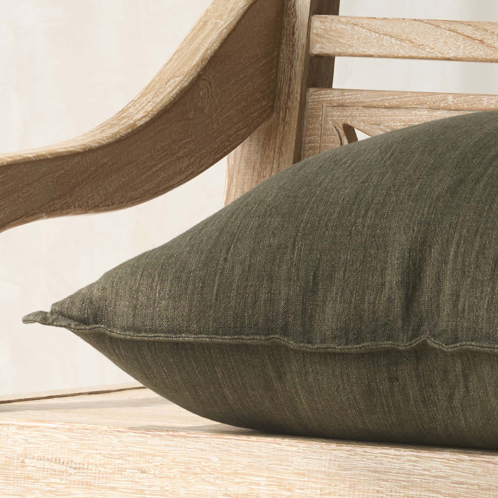 Cassia Cushion | Military (55 x 55cm) - Image 2