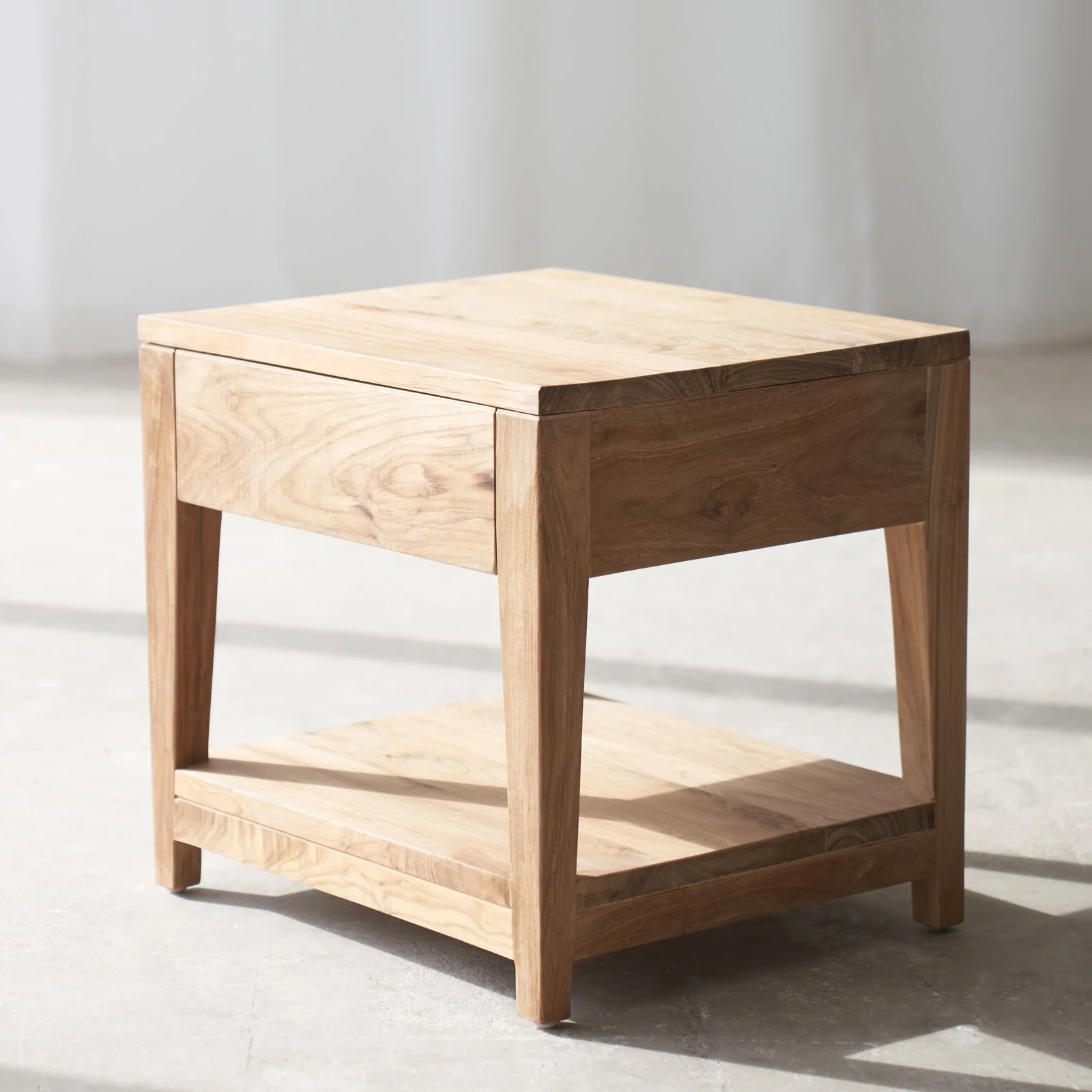 Catalina Bedside Table | Teak (44cm) - Image 3