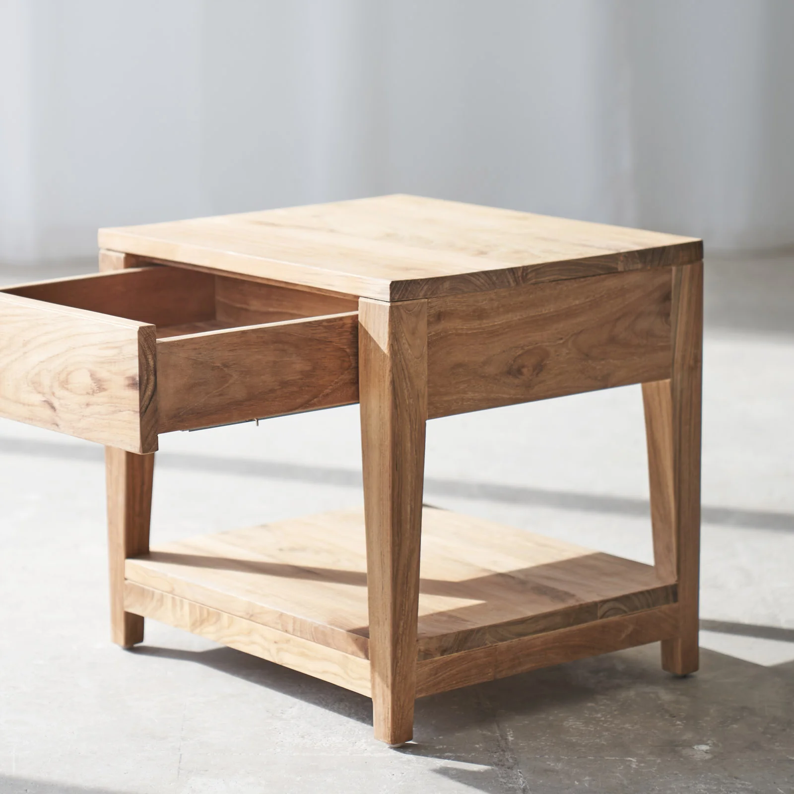 Catalina Bedside Table | Teak (44cm) - Image 5