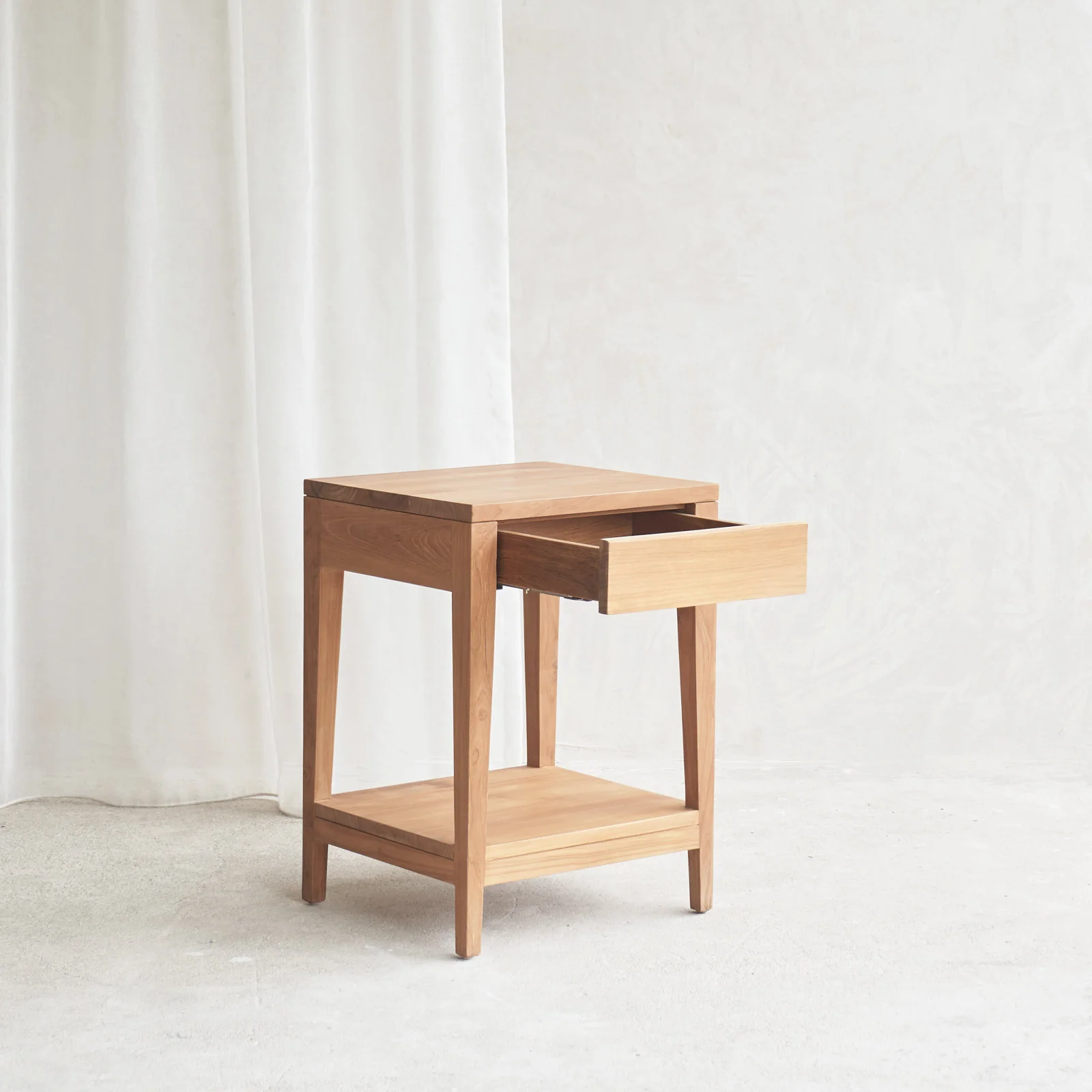 Catalina Bedside Table | Teak (63cm) - Image 6