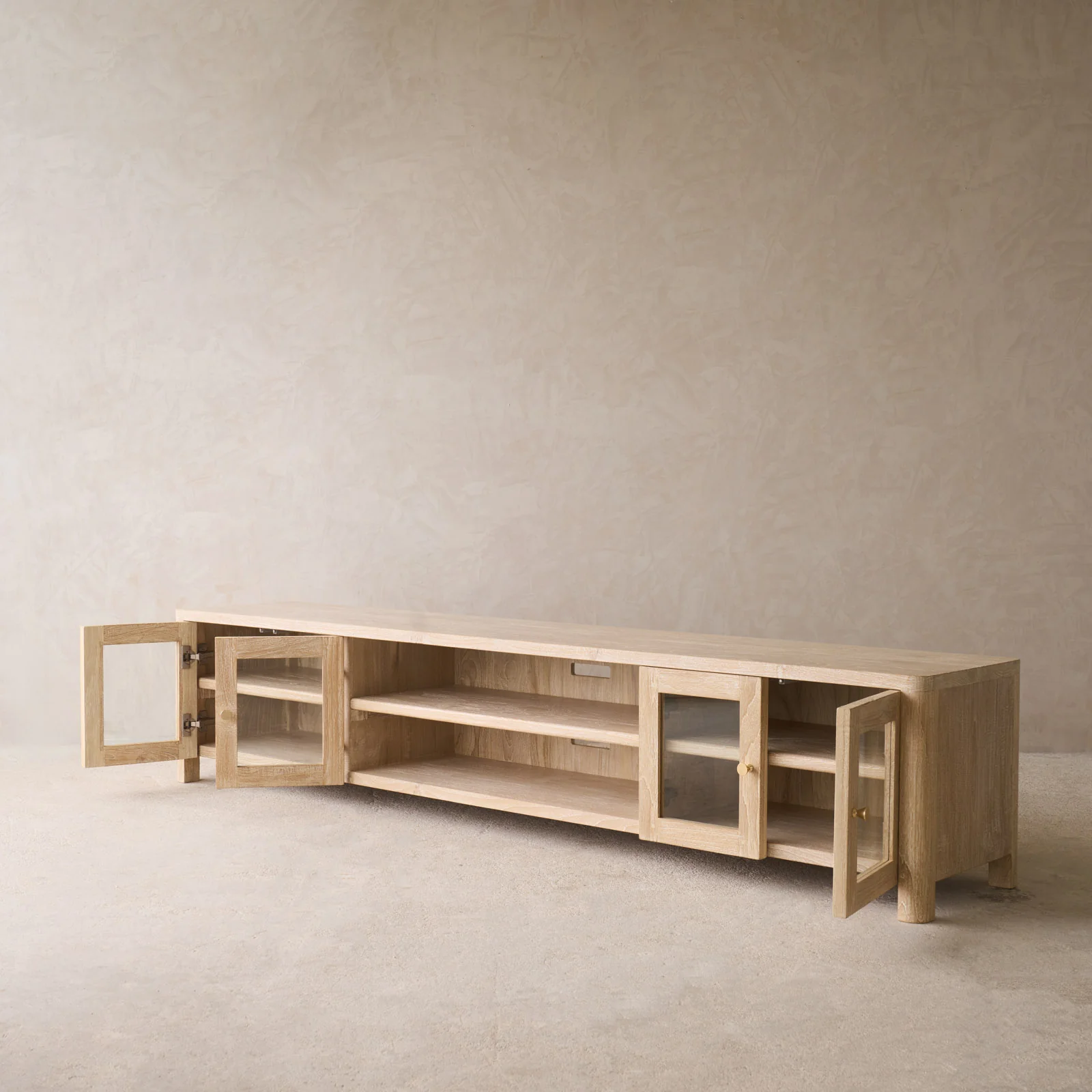 Cetara TV Console | Whitewash (220cm) - Image 5