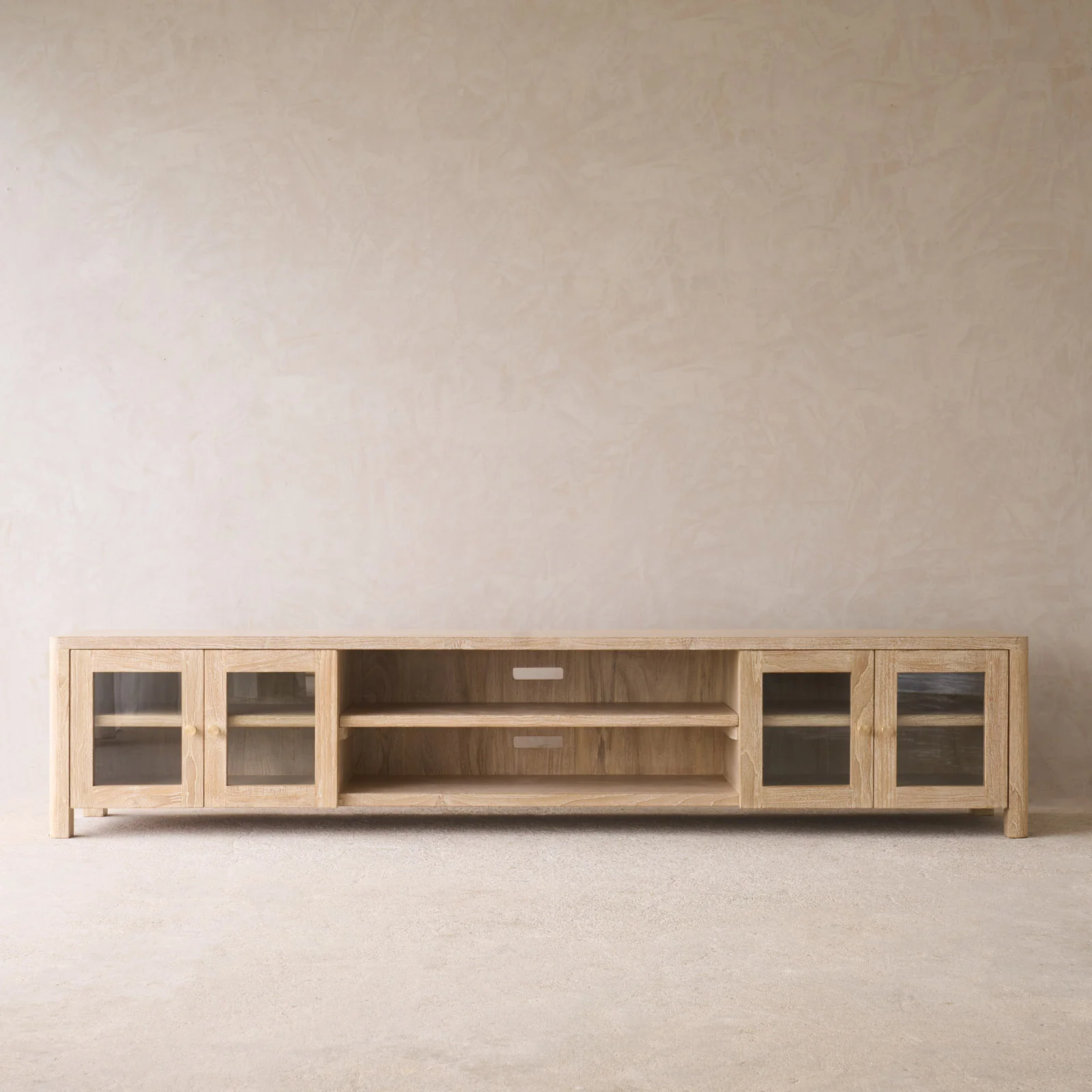 Cetara TV Console | Whitewash (220cm) - Image 6