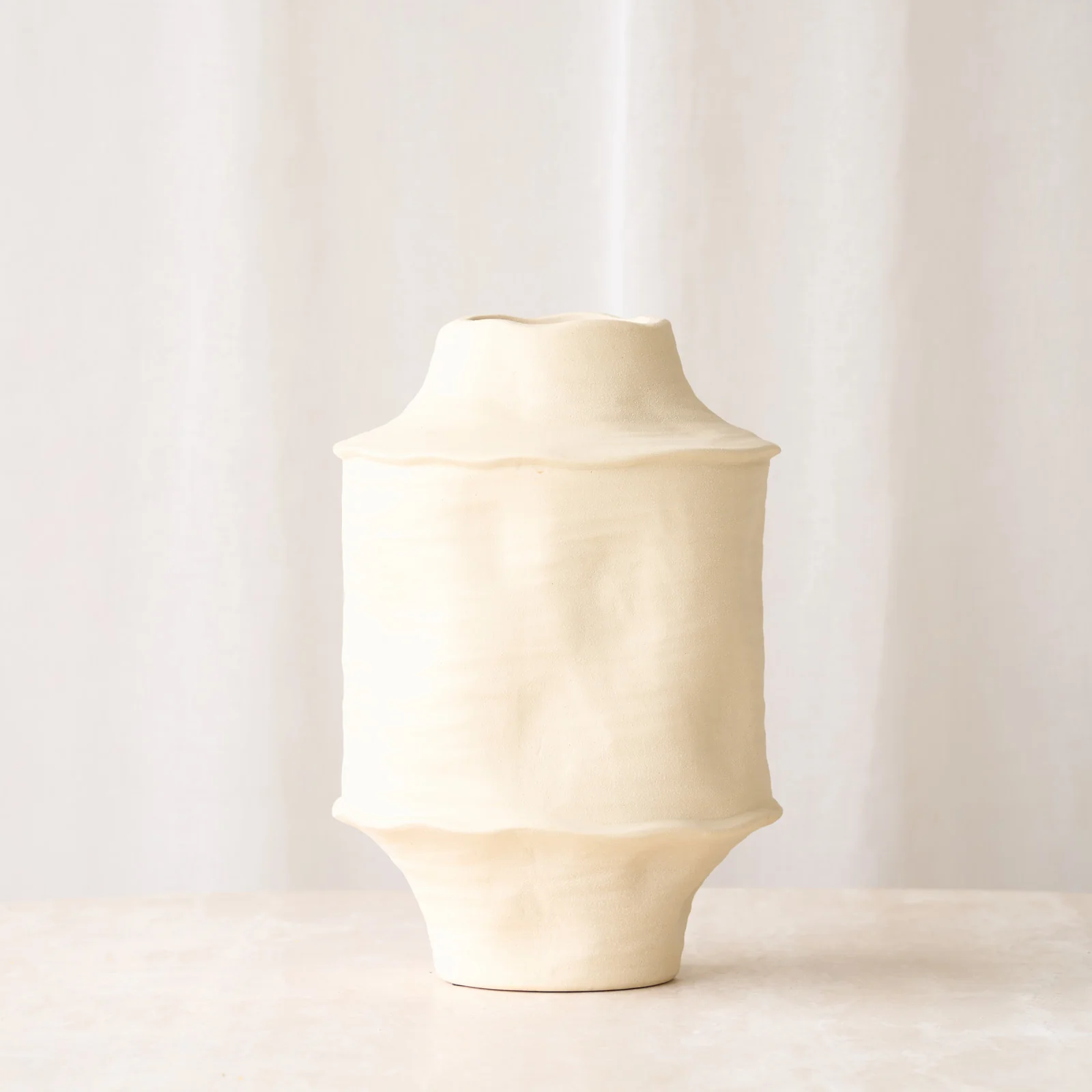 Corsico Vase | Cream (25cm) - Image 3
