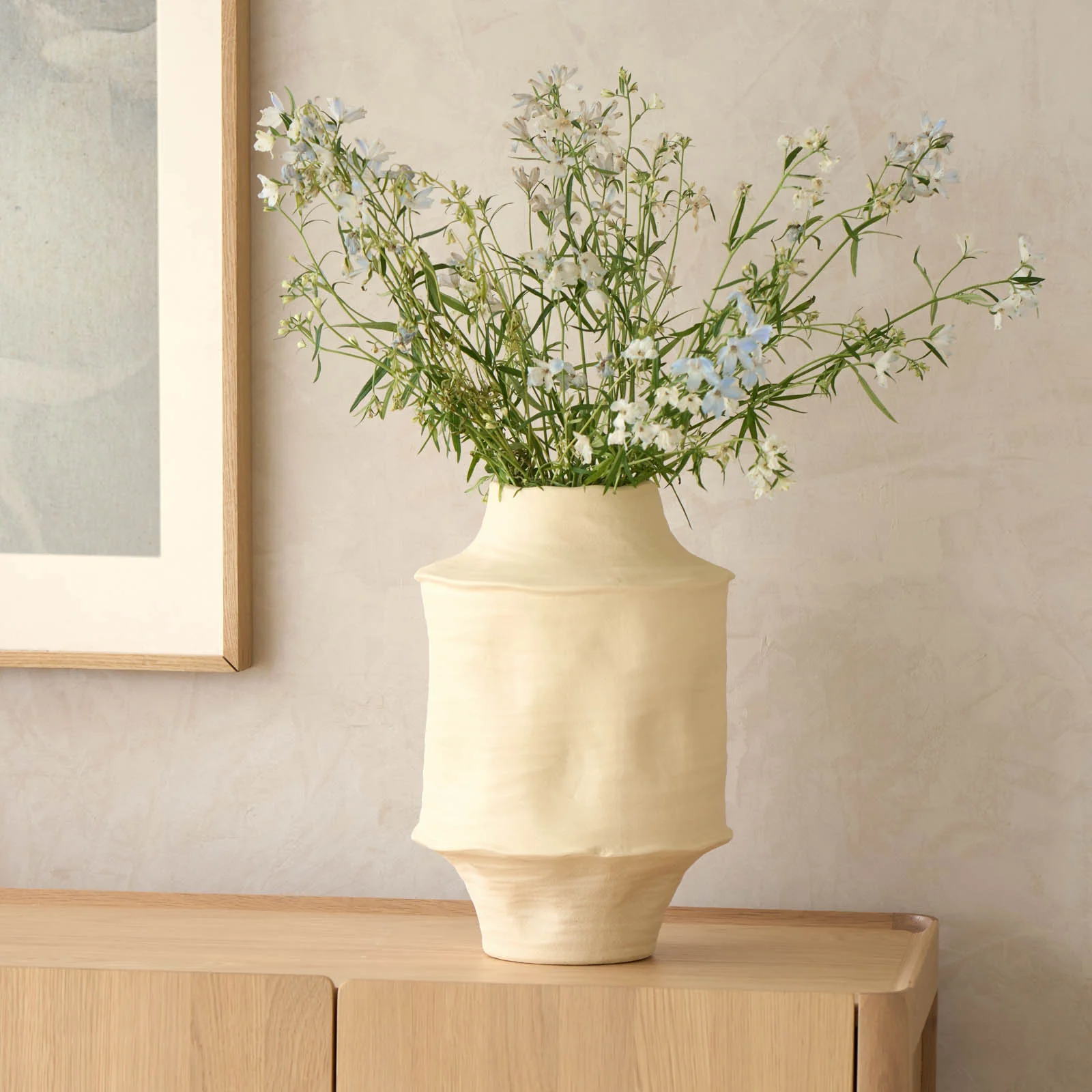 Corsico Vase | Cream (25cm) - Image 4