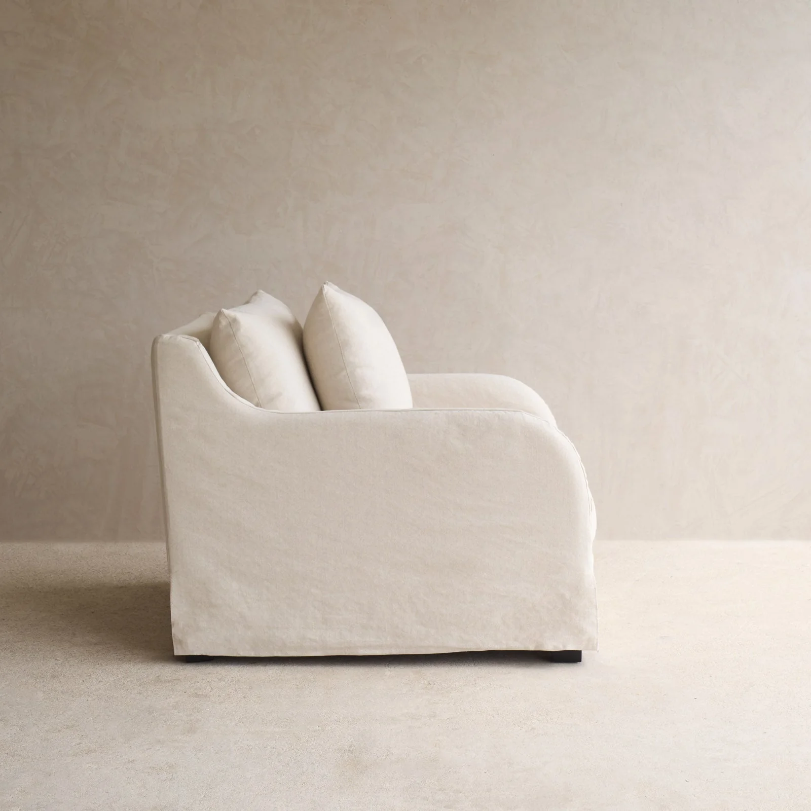 Corte Fabric Armchair | Ecru (87cm) - Image 6