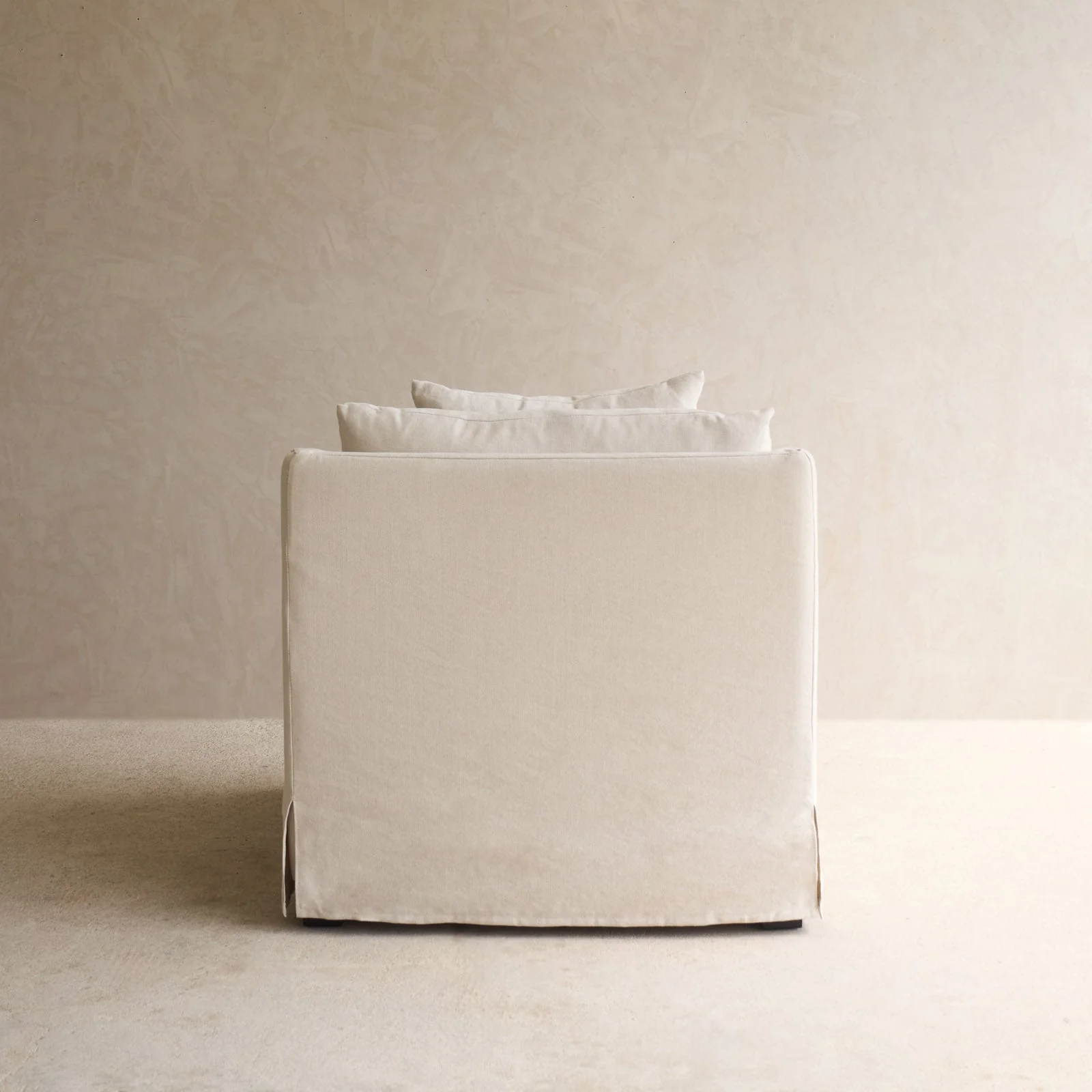 Corte Fabric Armchair | Ecru (87cm) - Image 8