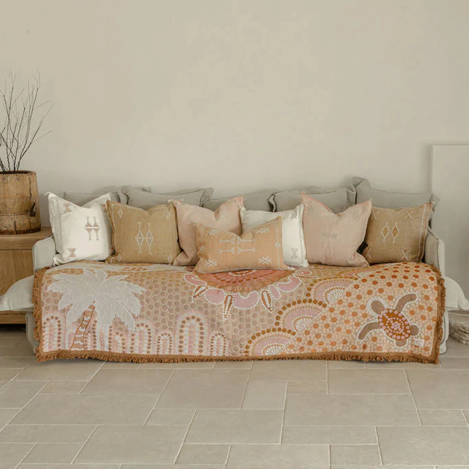 Cotton Throw | The Drift of Our Elders (220cm) - Image 11
