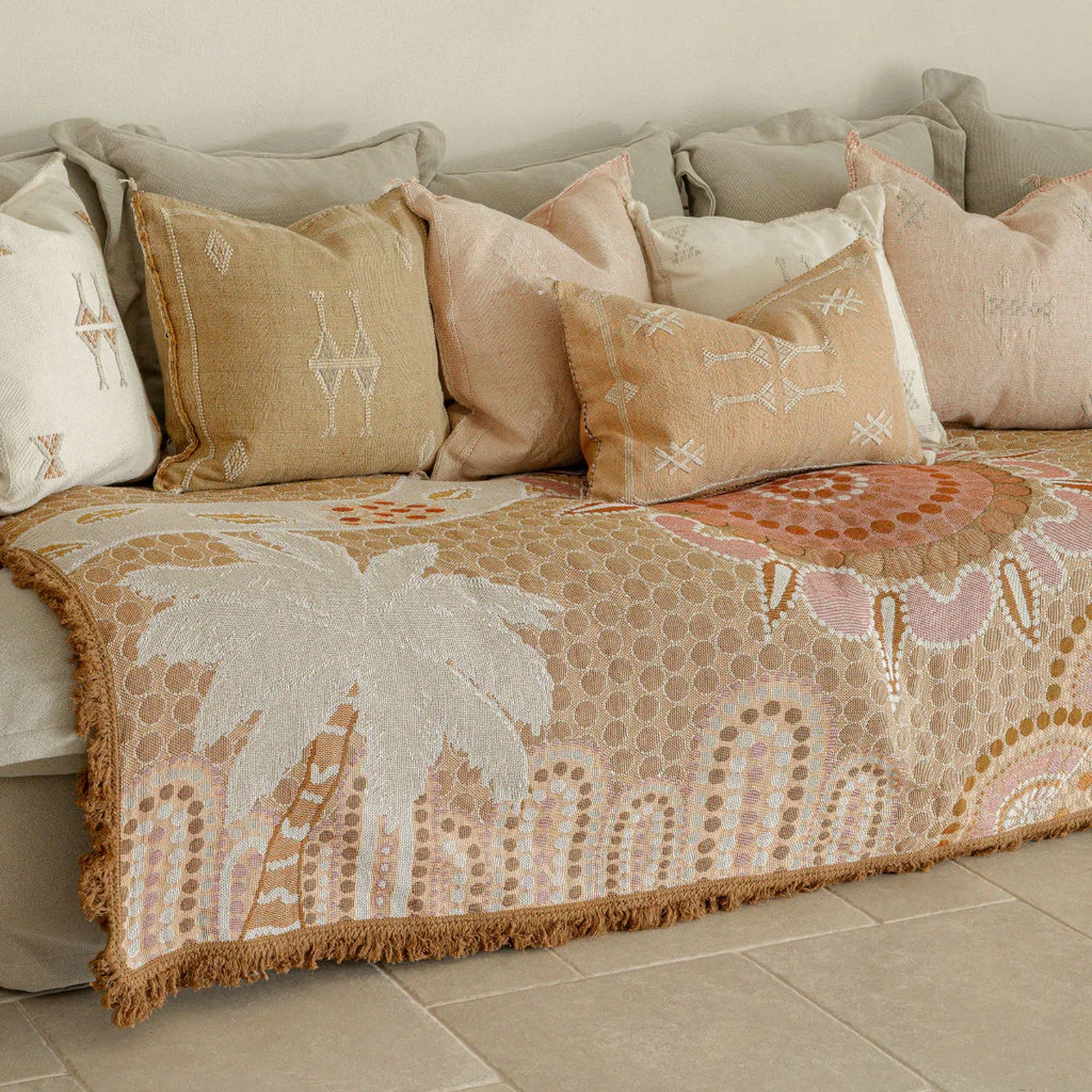 Cotton Throw | The Drift of Our Elders (220cm) - Image 5