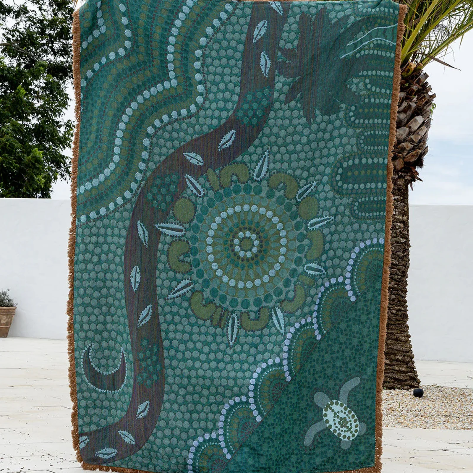 Cotton Throw | The Drift of Our Elders (220cm) - Image 9