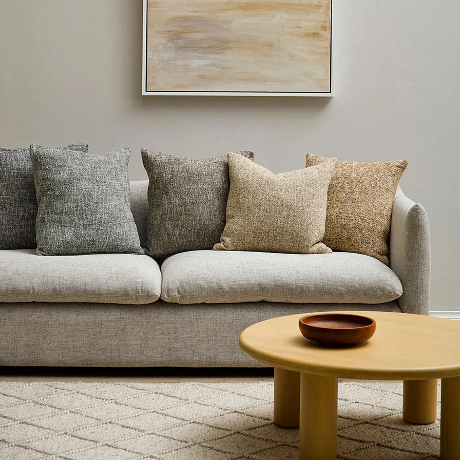 Cumbria Cushion | Oat (50 x 50cm) - Image 4