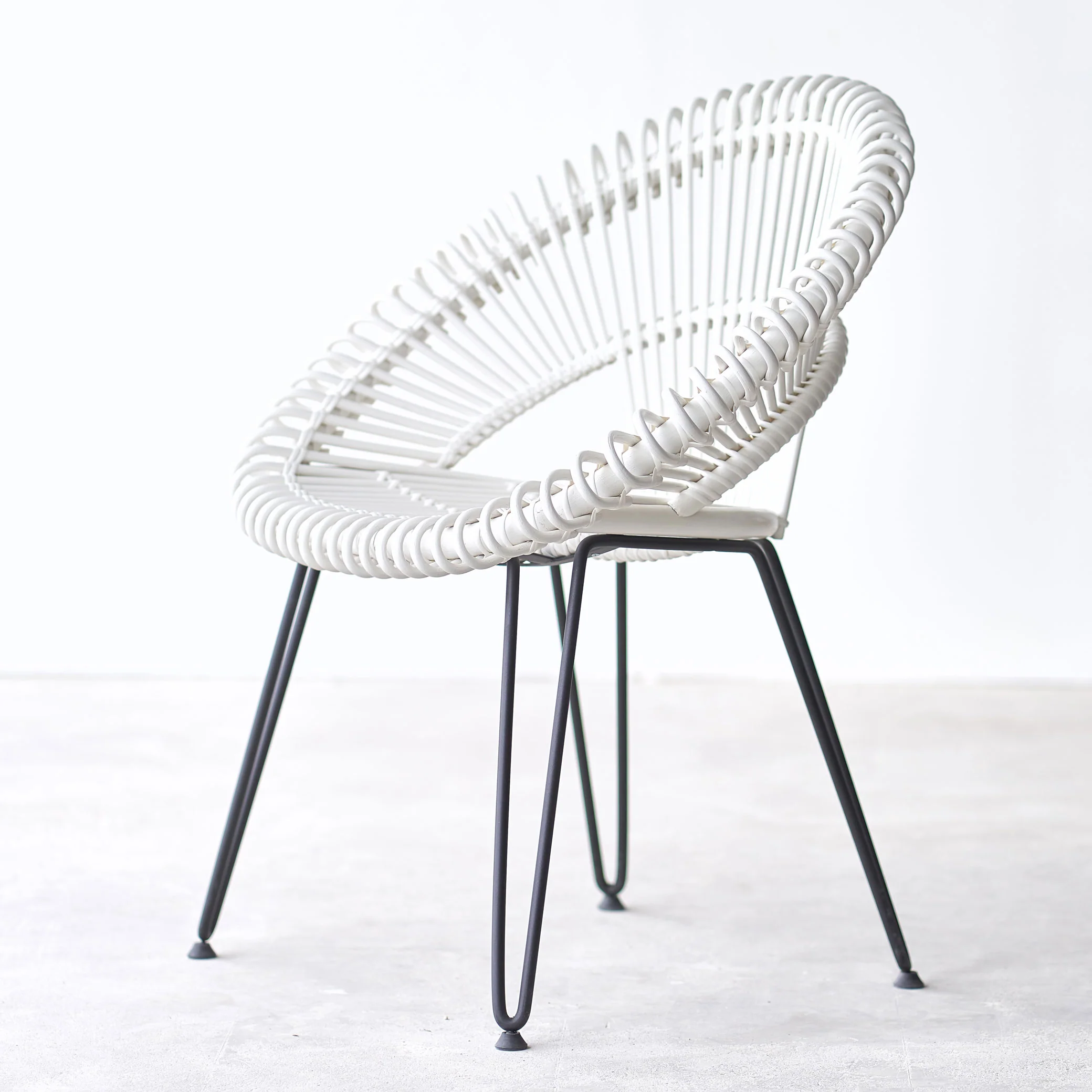 Curly Dining Chair | White - Image 3