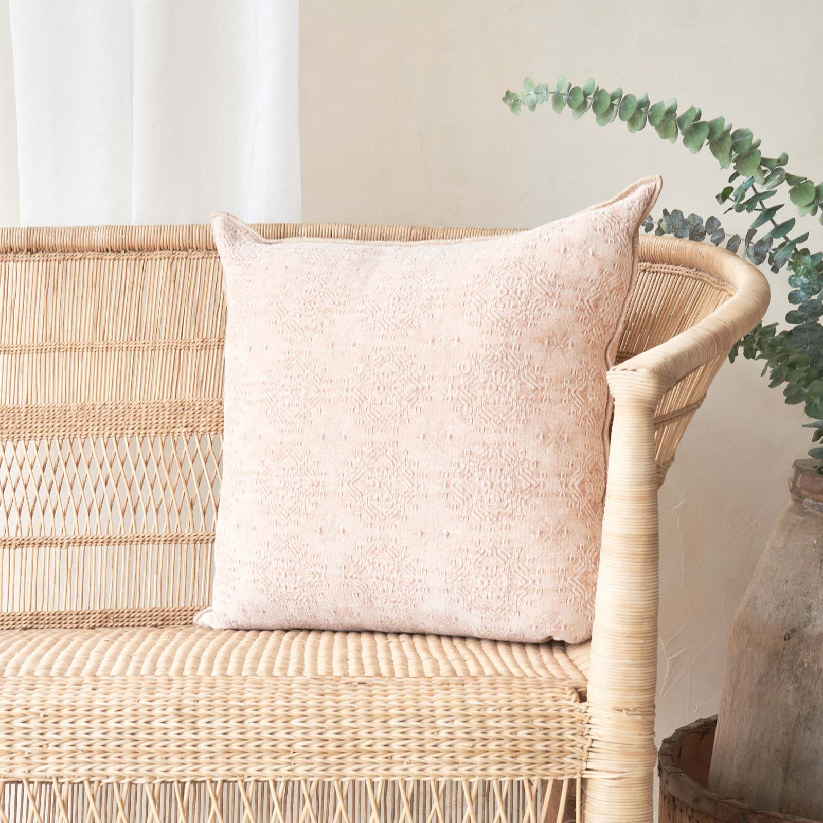 Jacquard Cushion | Stone Washed Kilim - Biche (50 x 50cm)